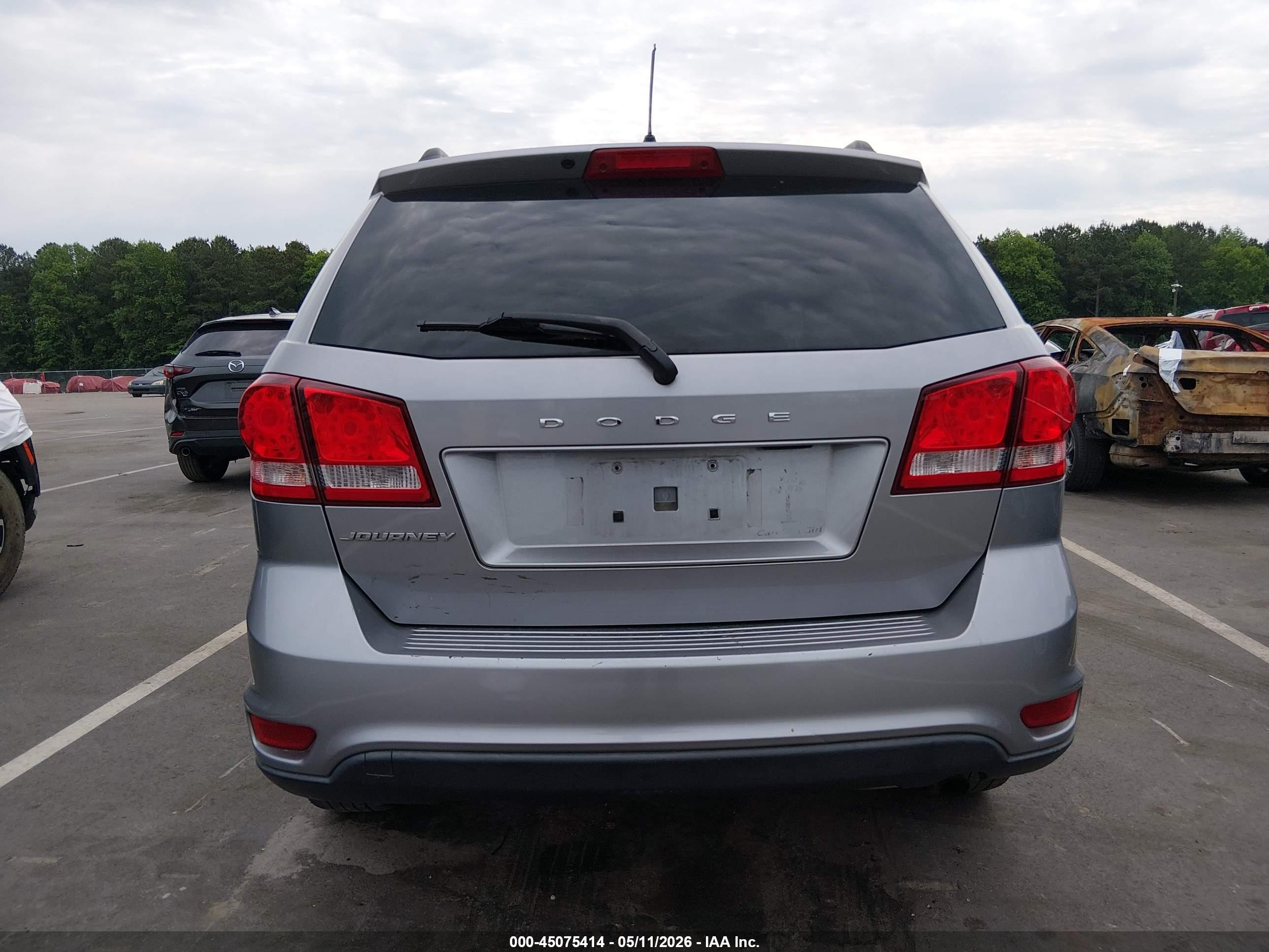 2015 Dodge Journey Sxt Gray vin: 3C4PDCBBXFT580534