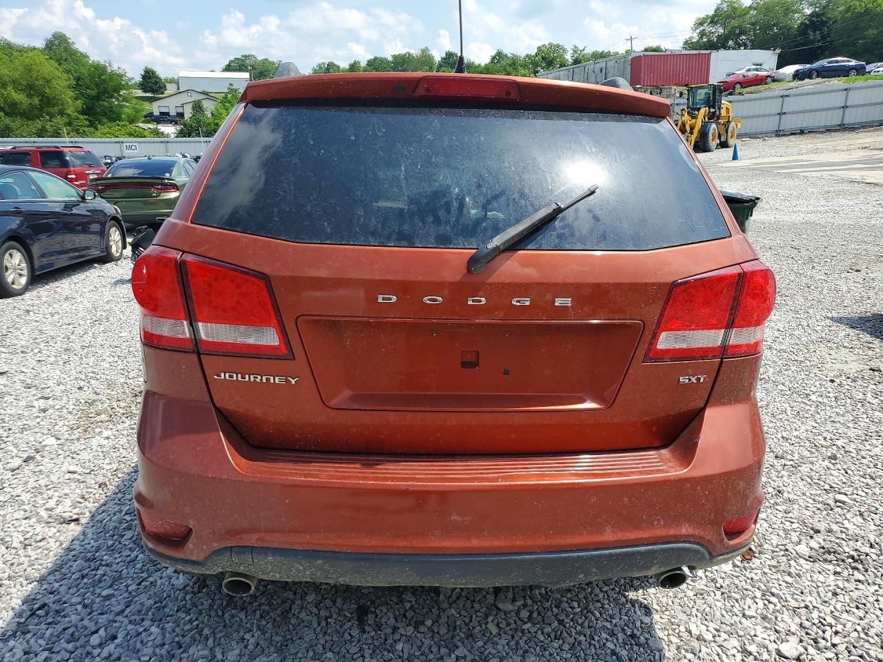 2012 Dodge Journey Sxt Orange vin: 3C4PDCBG0CT272909