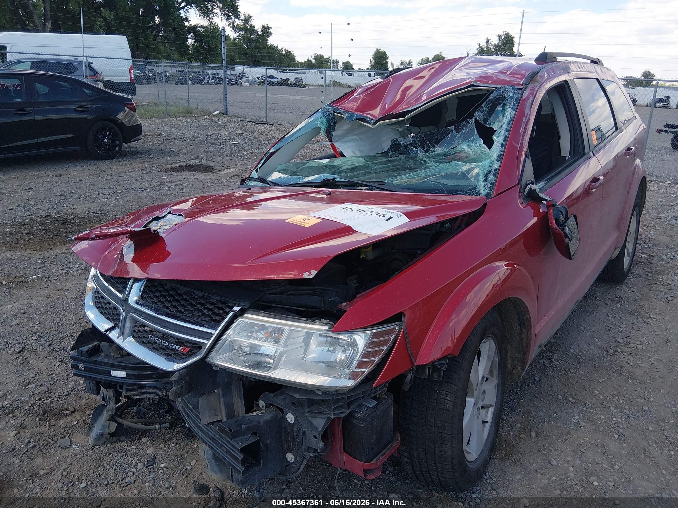 2012 Dodge Journey Sxt Red vin: 3C4PDCBG0CT310672