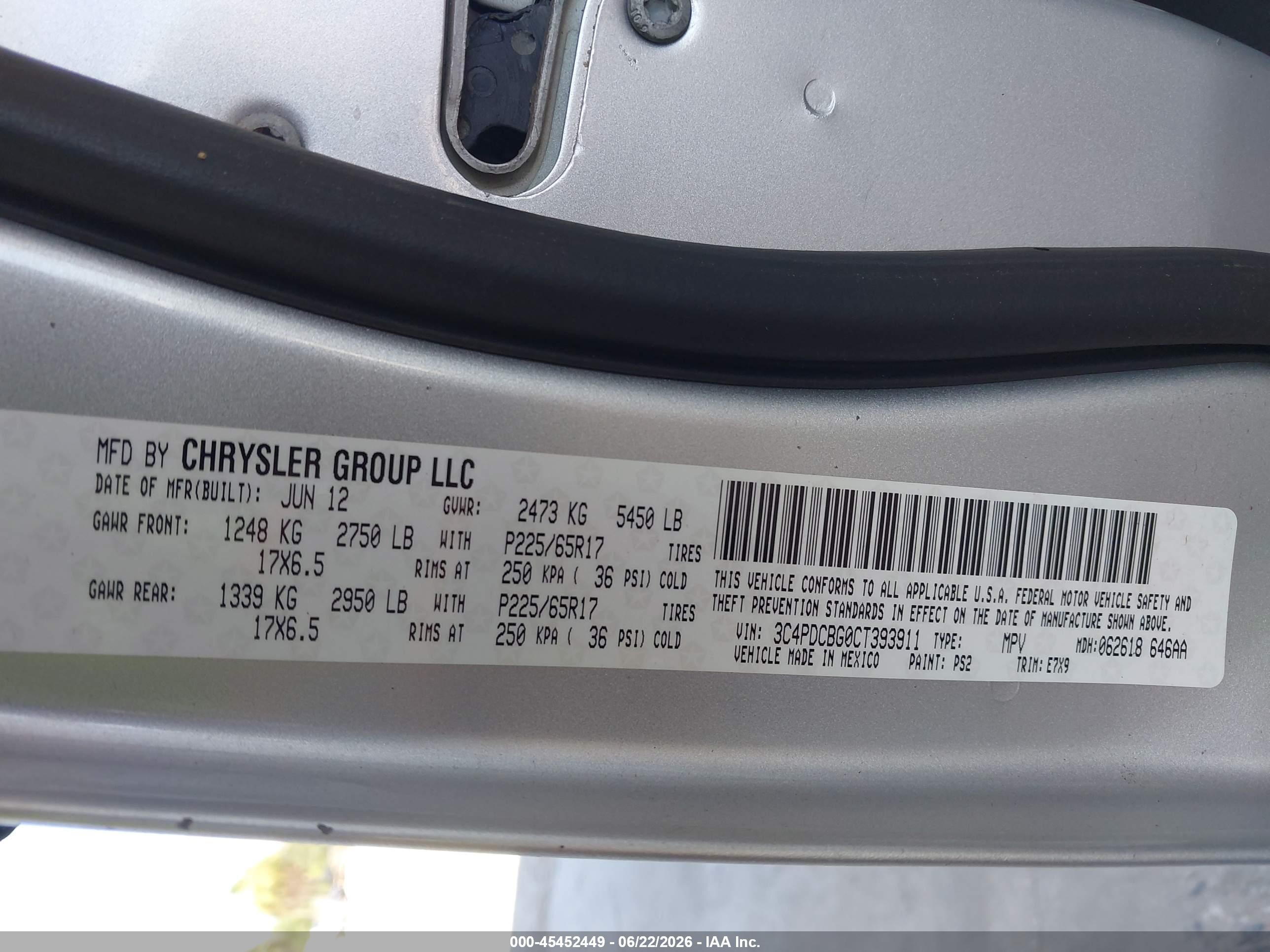 2012 Dodge Journey Sxt Silver vin: 3C4PDCBG0CT393911