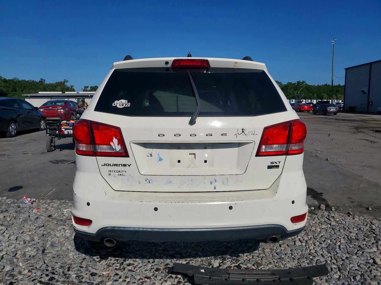 2013 Dodge Journey Sxt White vin: 3C4PDCBG0DT516365