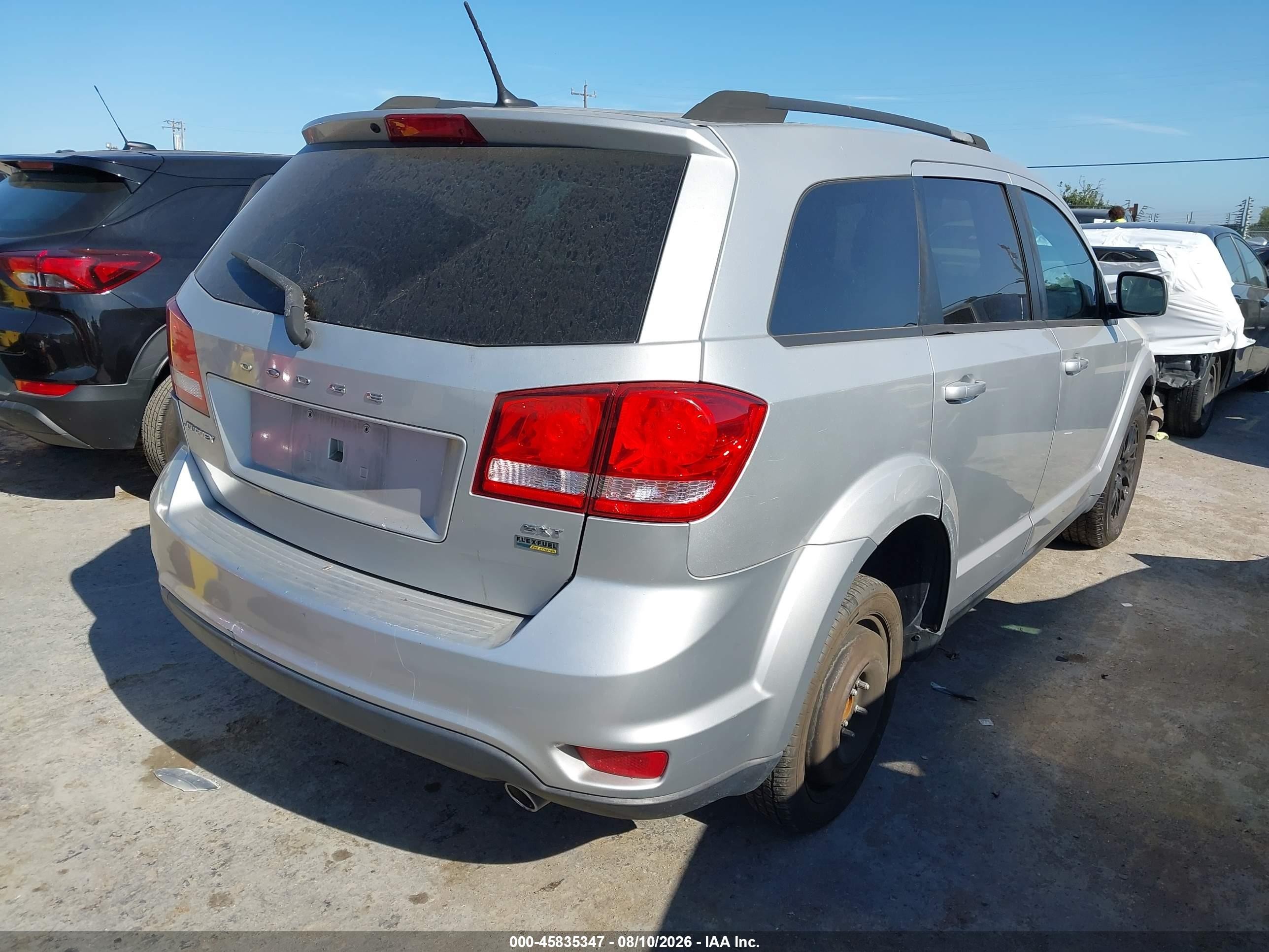 2013 Dodge Journey Sxt Silver vin: 3C4PDCBG0DT523509