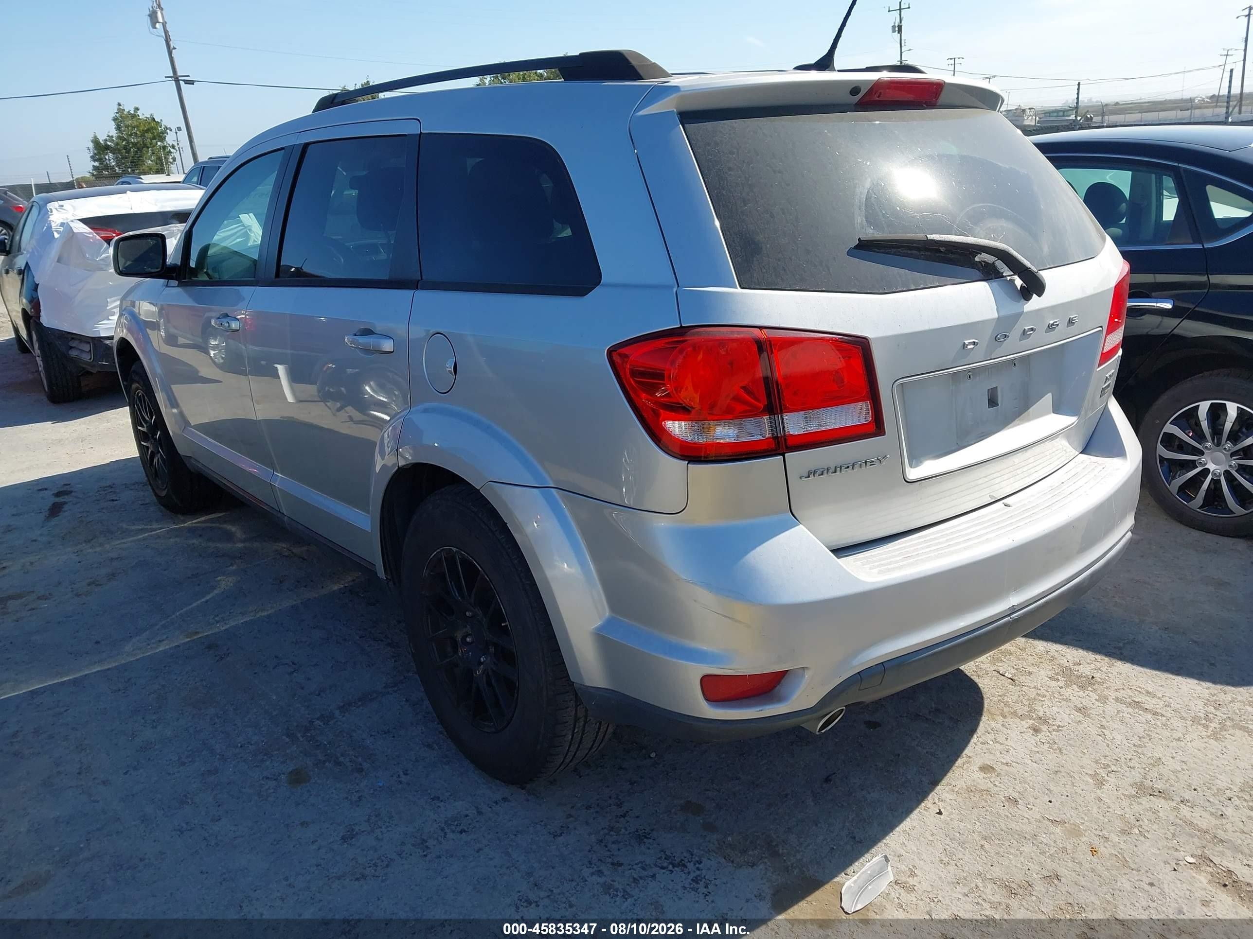 2013 Dodge Journey Sxt Silver vin: 3C4PDCBG0DT523509