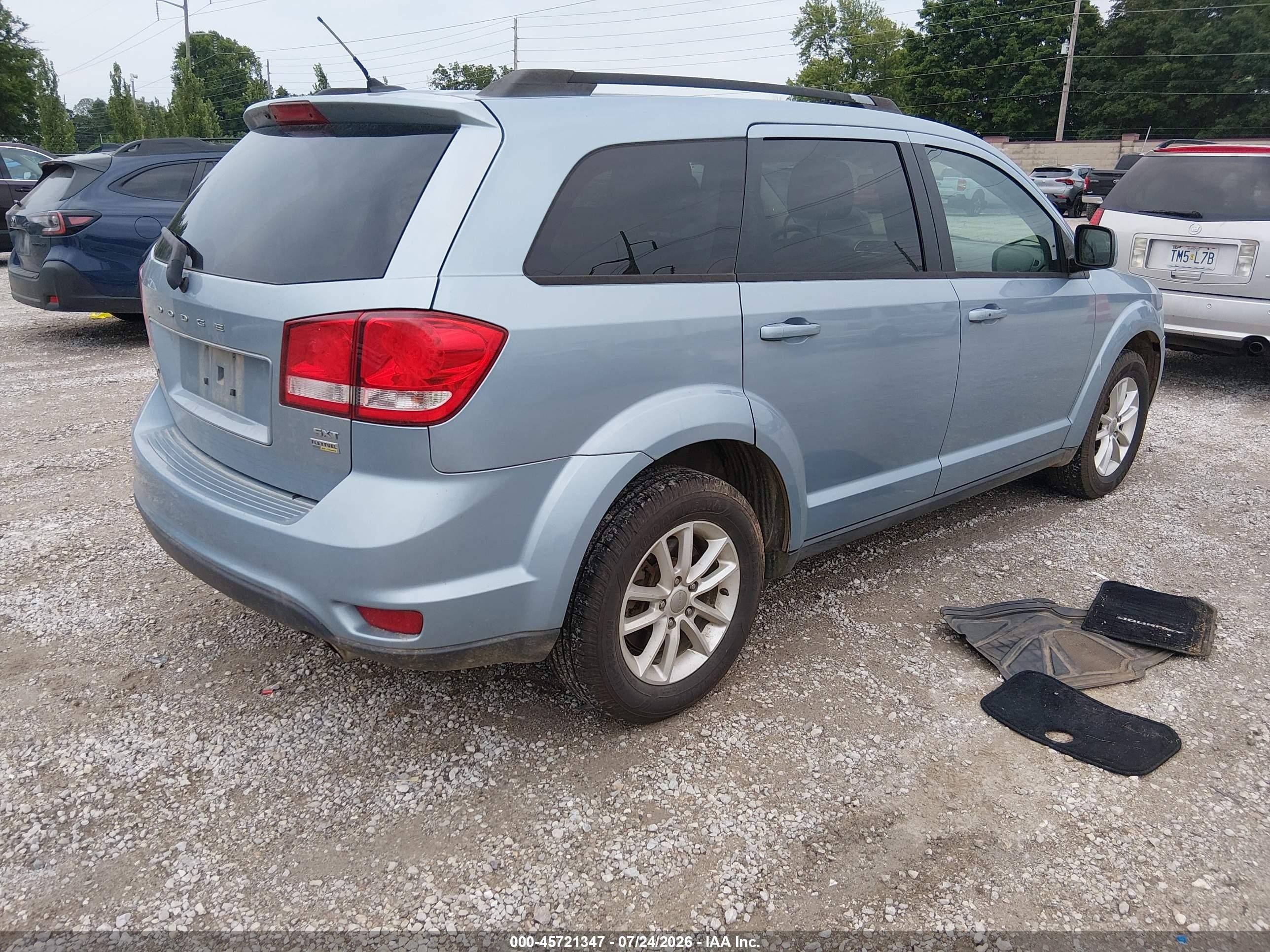 2013 Dodge Journey Sxt Blue vin: 3C4PDCBG0DT636862