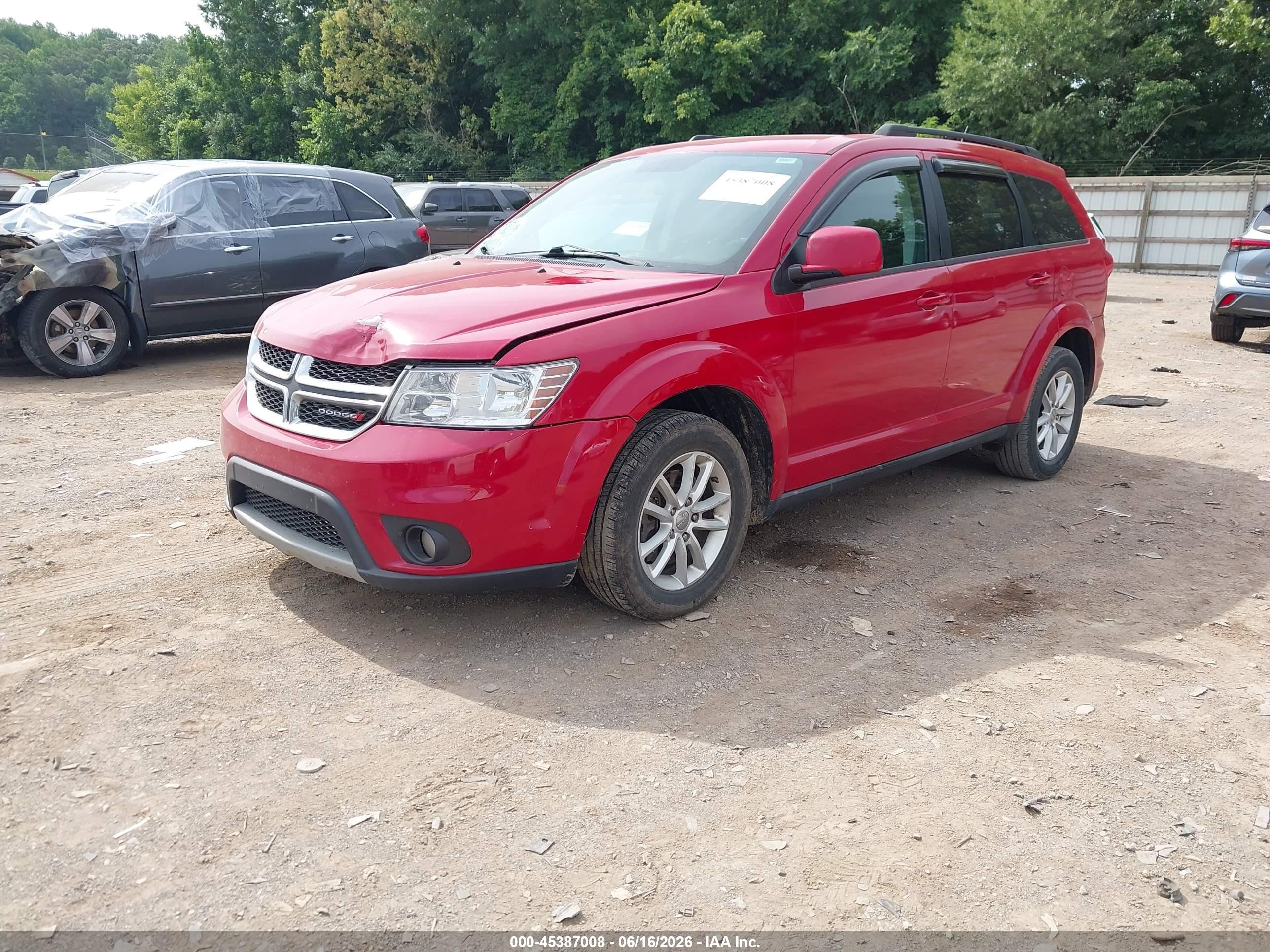 2013 Dodge Journey Sxt Красный vin: 3C4PDCBG0DT640720