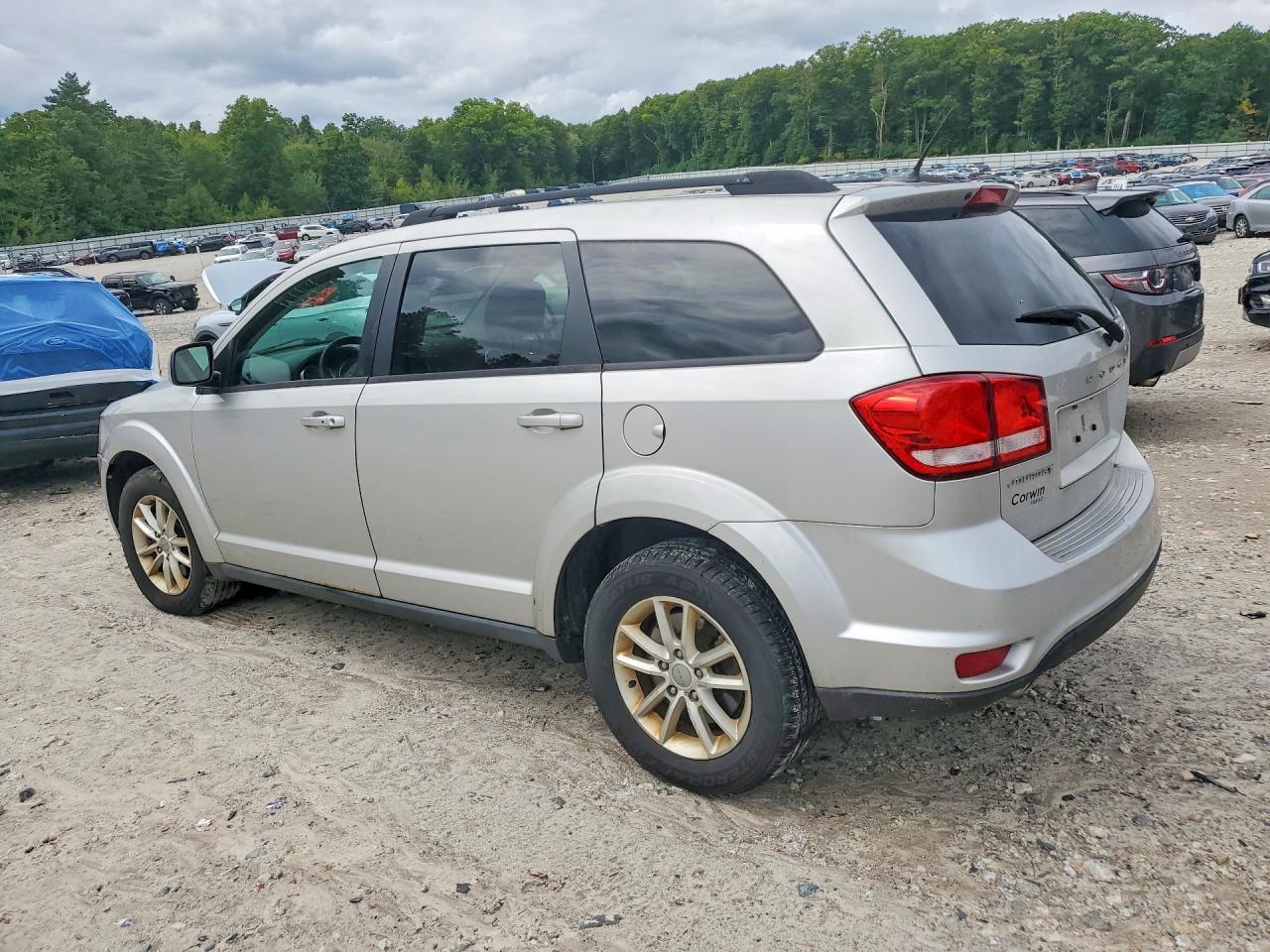 2013 Dodge Journey Silver vin: 3C4PDCBG0DT649885