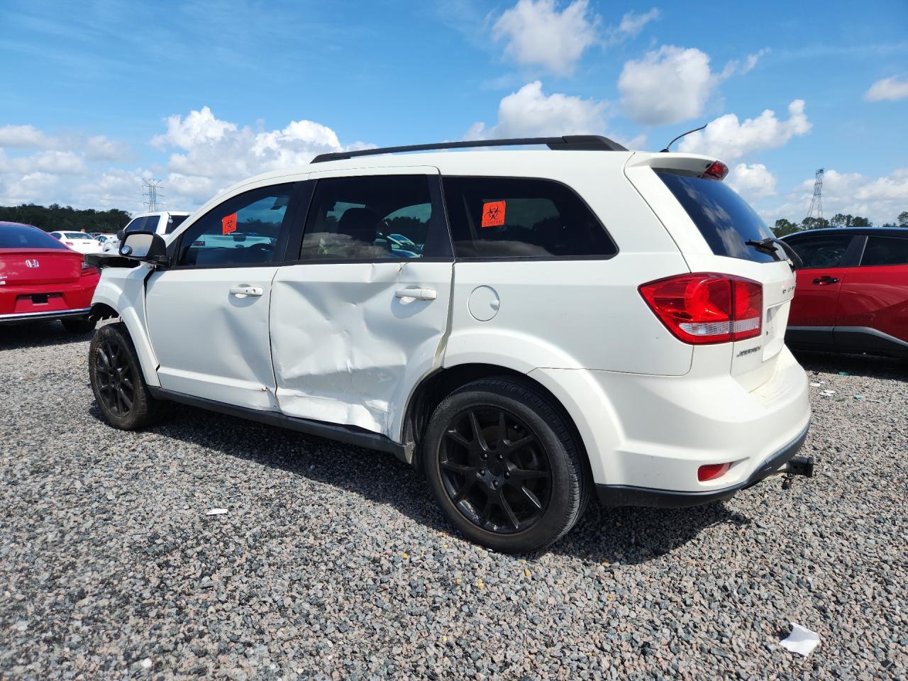 2013 Dodge Journey Sxt White vin: 3C4PDCBG0DT695894