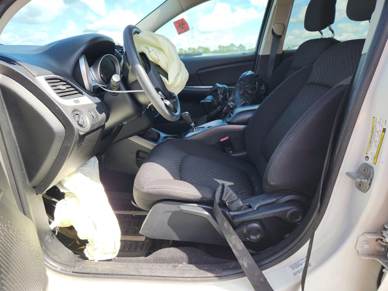 2013 Dodge Journey Sxt White vin: 3C4PDCBG0DT695894