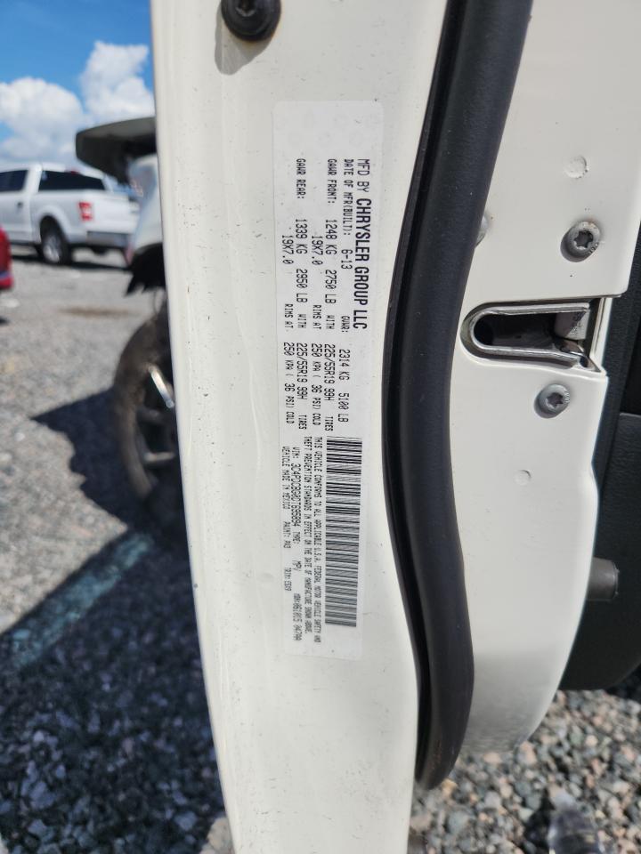 2013 Dodge Journey Sxt White vin: 3C4PDCBG0DT695894