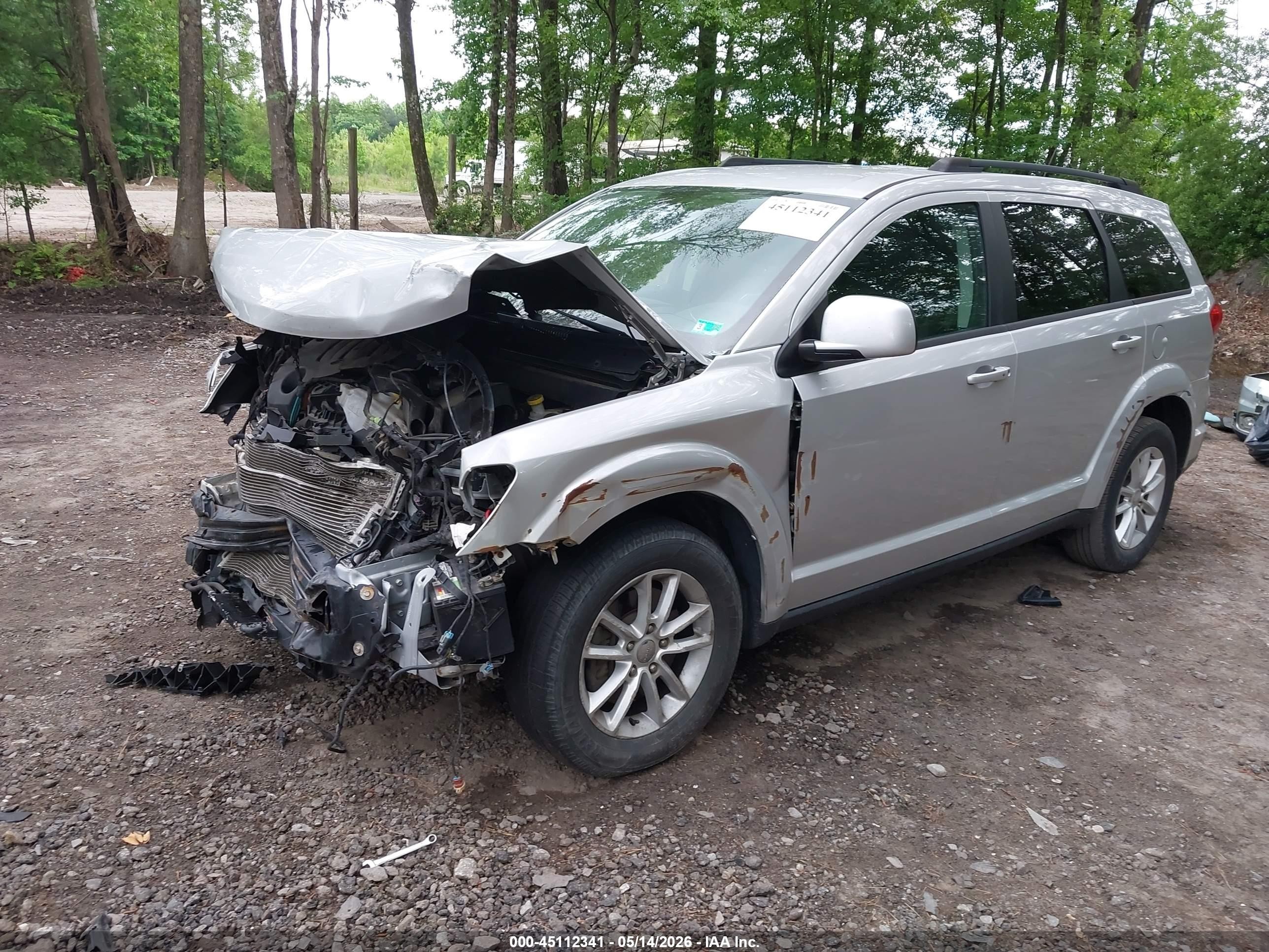 2014 Dodge Journey Sxt Silver vin: 3C4PDCBG0ET141028