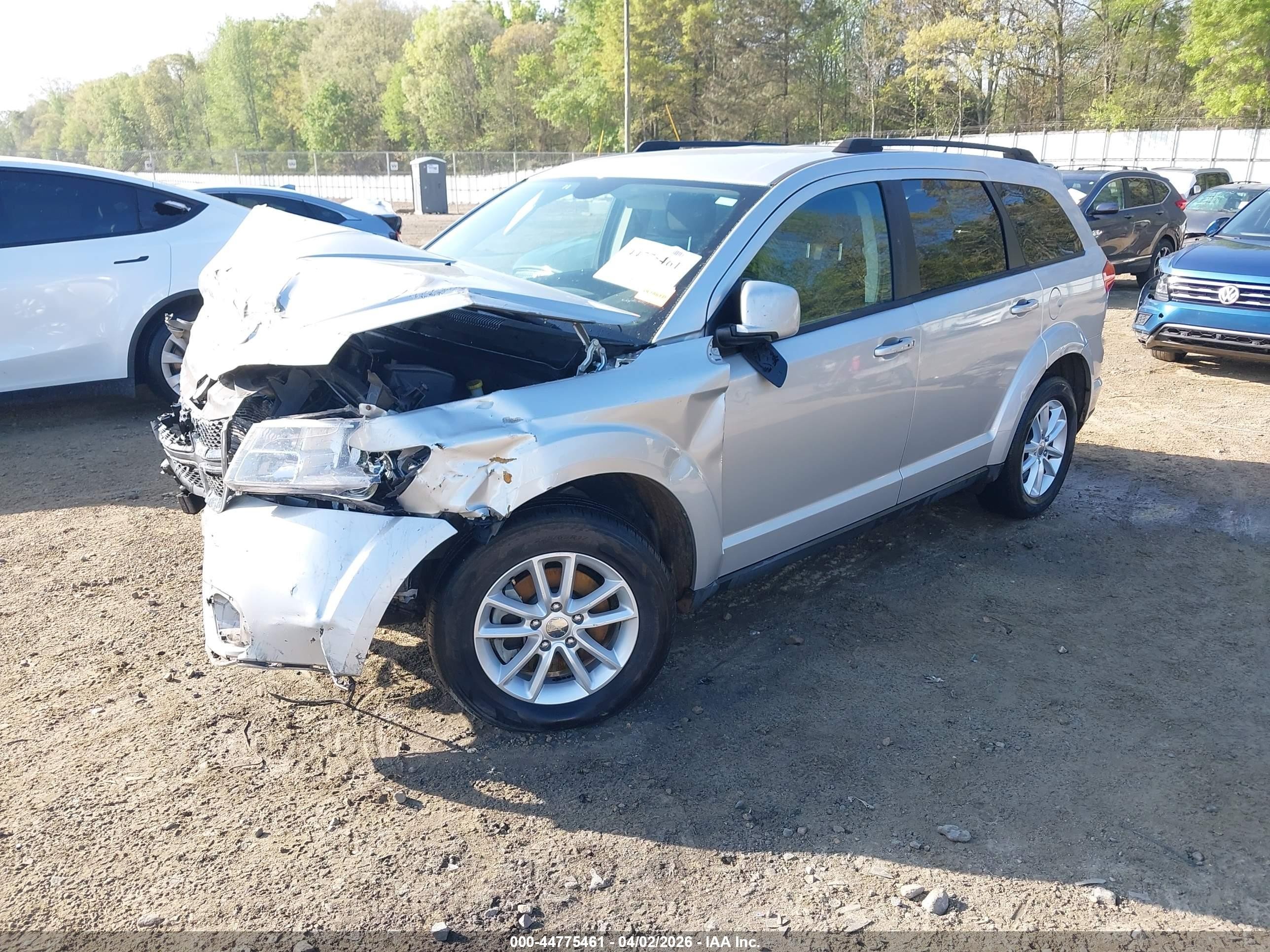 2014 Dodge Journey Sxt Silver vin: 3C4PDCBG0ET158394