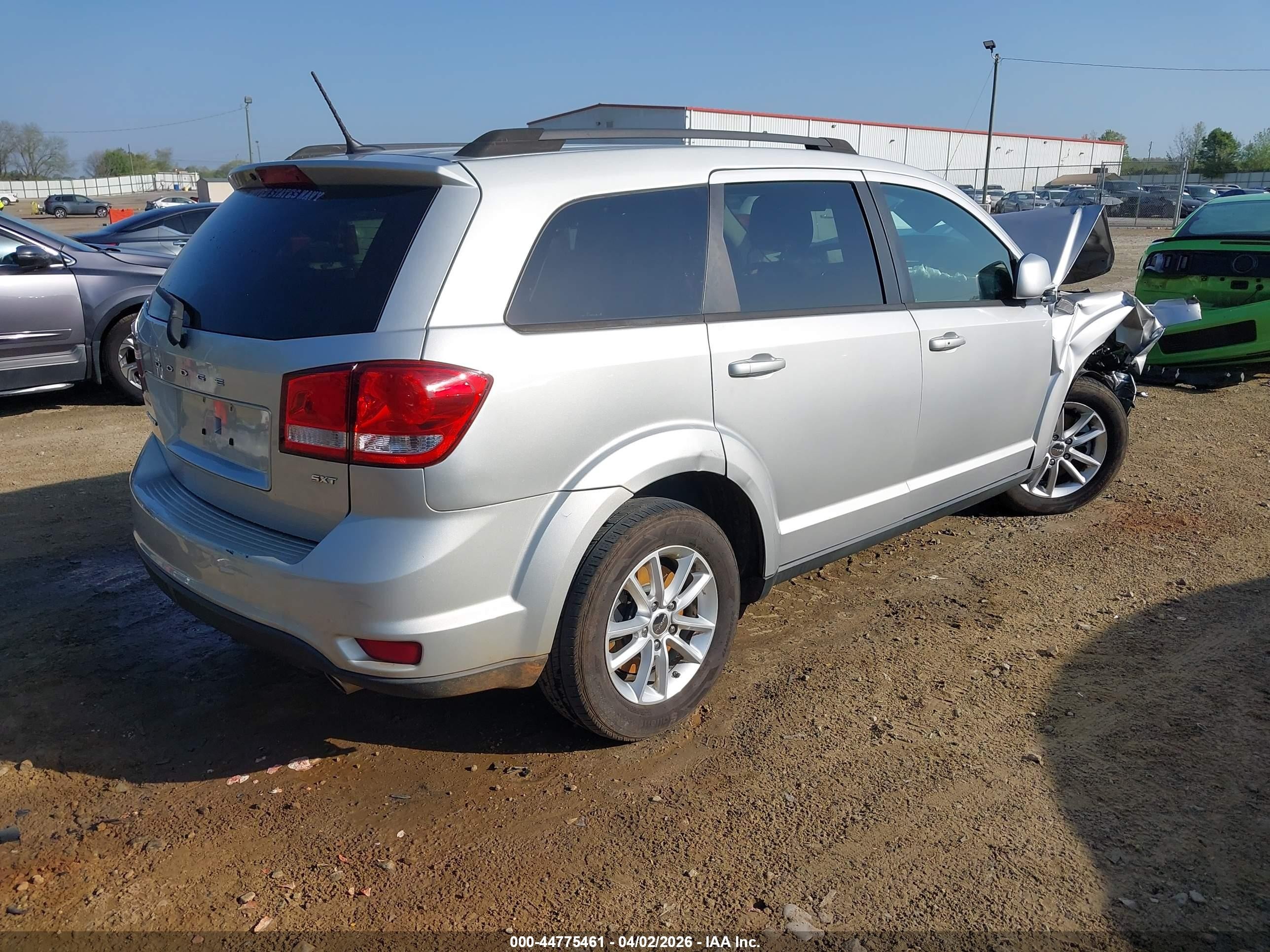 2014 Dodge Journey Sxt Silver vin: 3C4PDCBG0ET158394