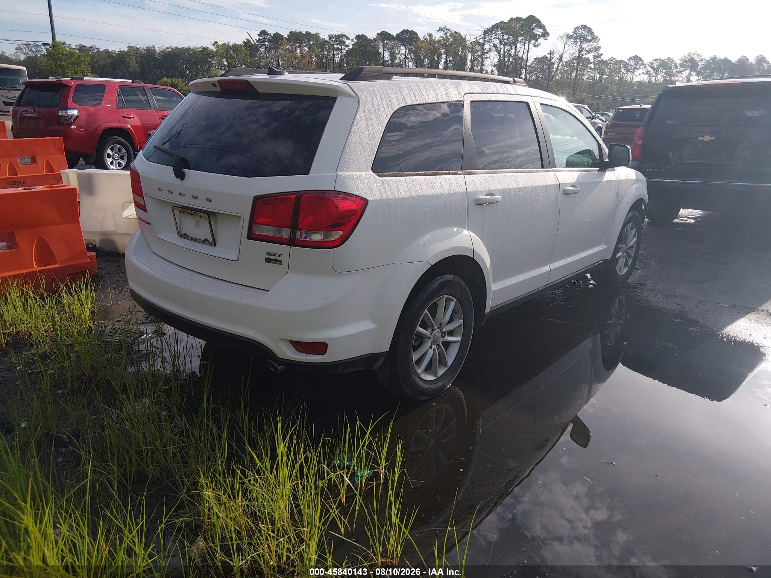 2014 Dodge Journey Sxt Белый vin: 3C4PDCBG0ET161201