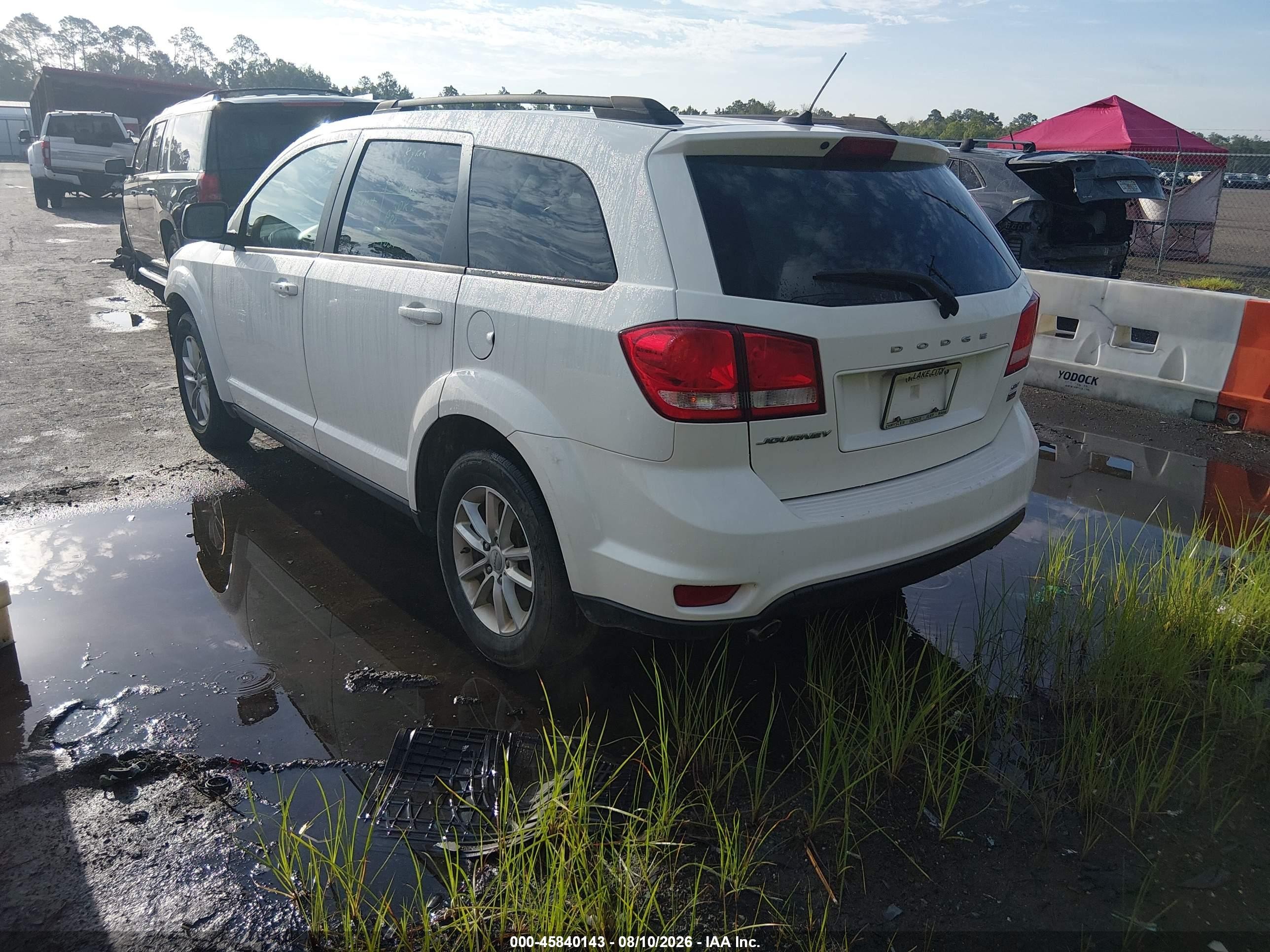 2014 Dodge Journey Sxt Белый vin: 3C4PDCBG0ET161201