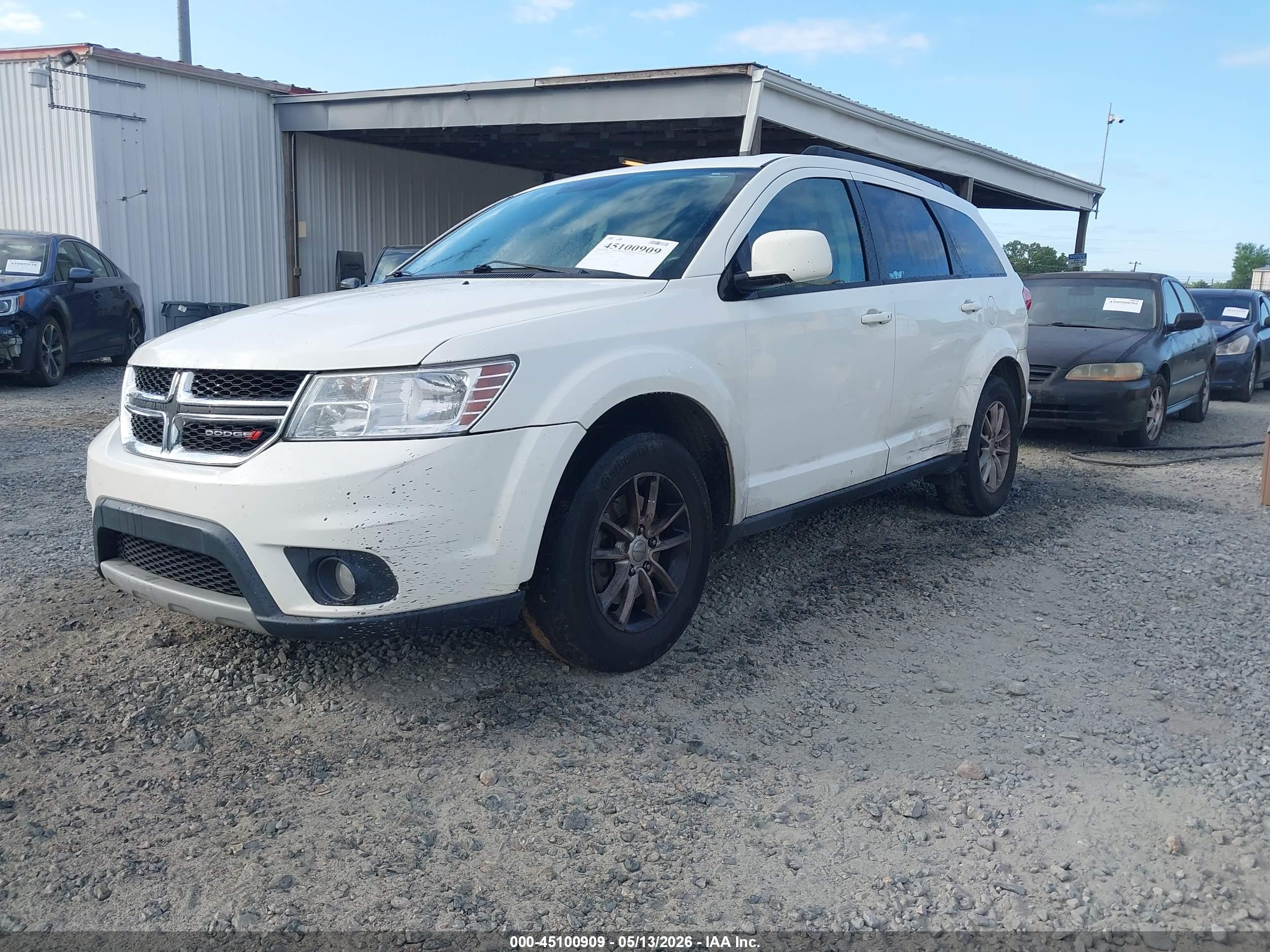 2014 Dodge Journey Sxt White vin: 3C4PDCBG0ET297019