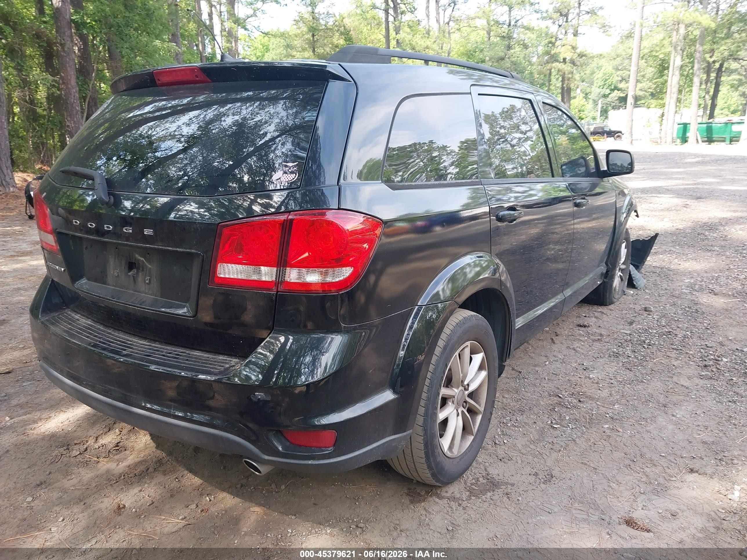 2015 Dodge Journey Sxt Black vin: 3C4PDCBG0FT524792