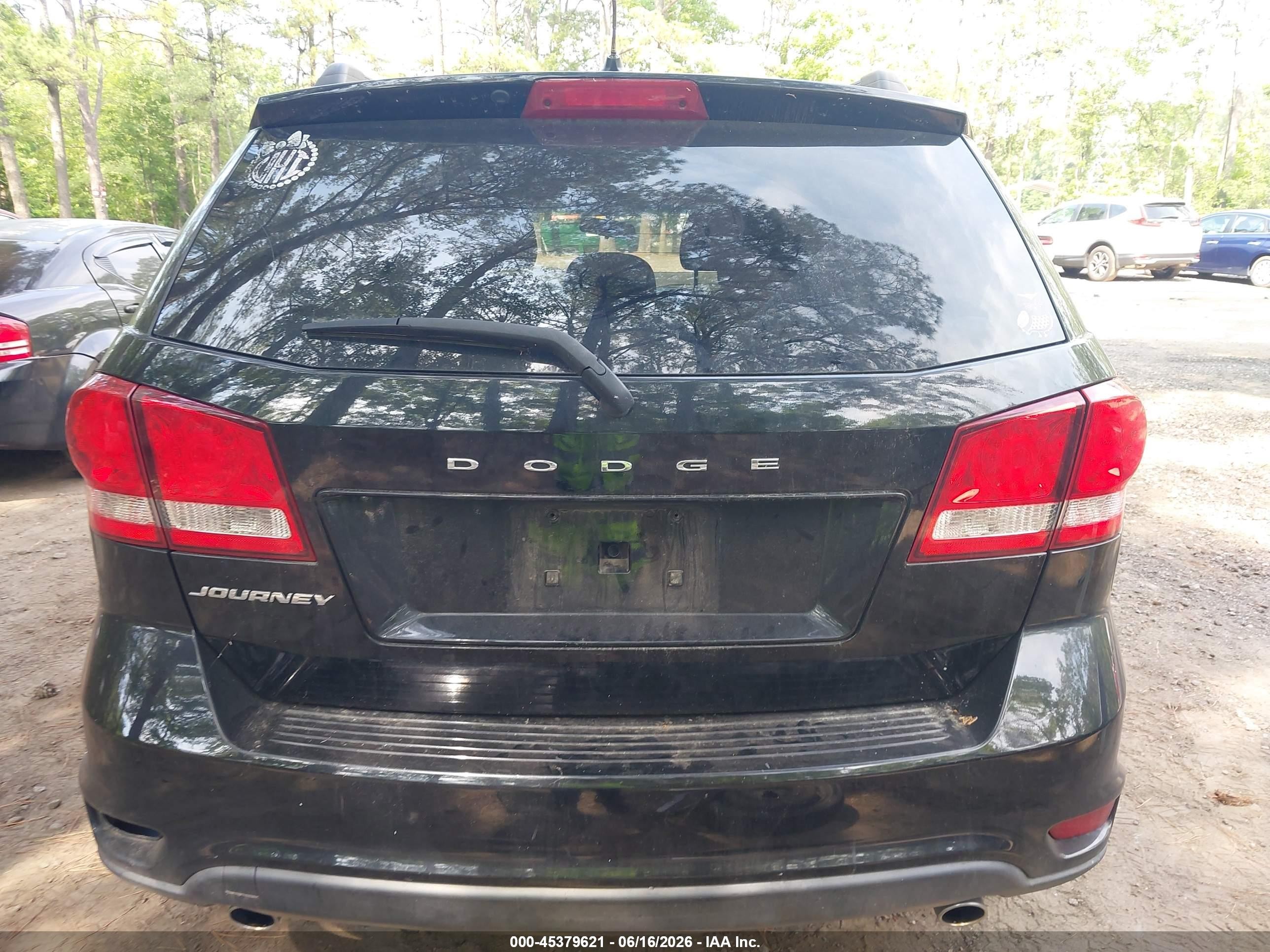 2015 Dodge Journey Sxt Black vin: 3C4PDCBG0FT524792