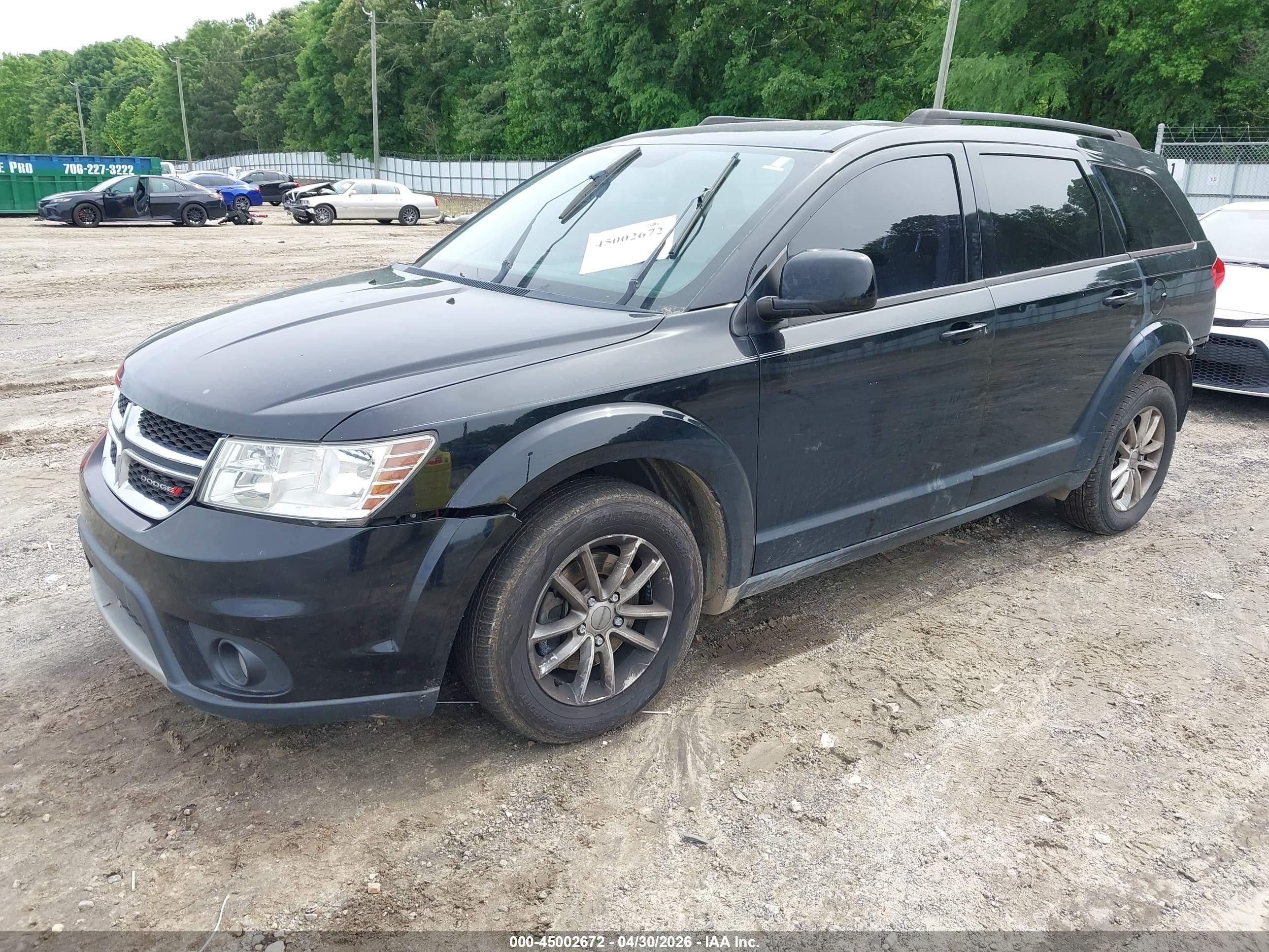 2015 Dodge Journey Sxt Черный vin: 3C4PDCBG0FT610569