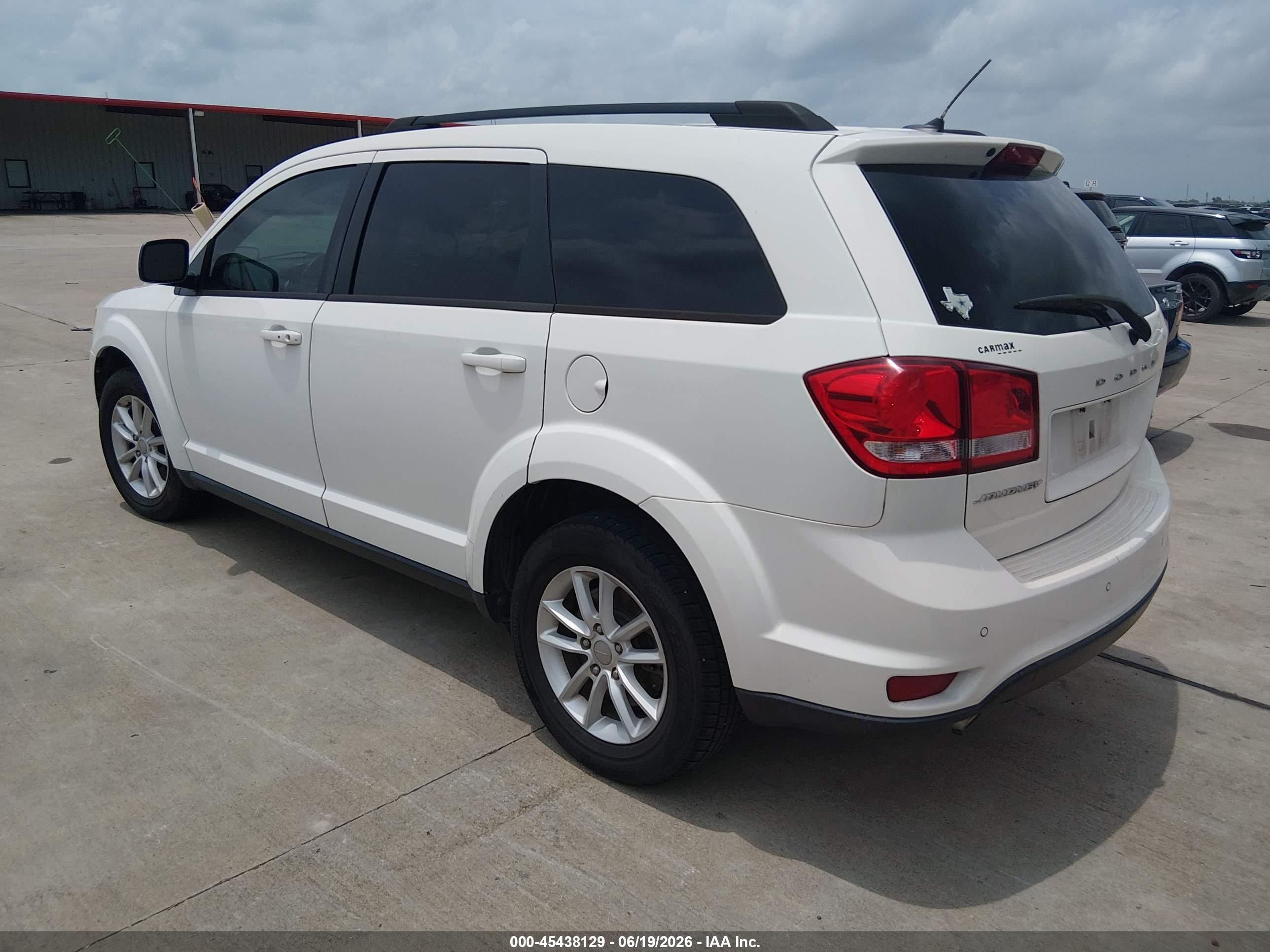 2015 Dodge Journey Sxt White vin: 3C4PDCBG0FT610975