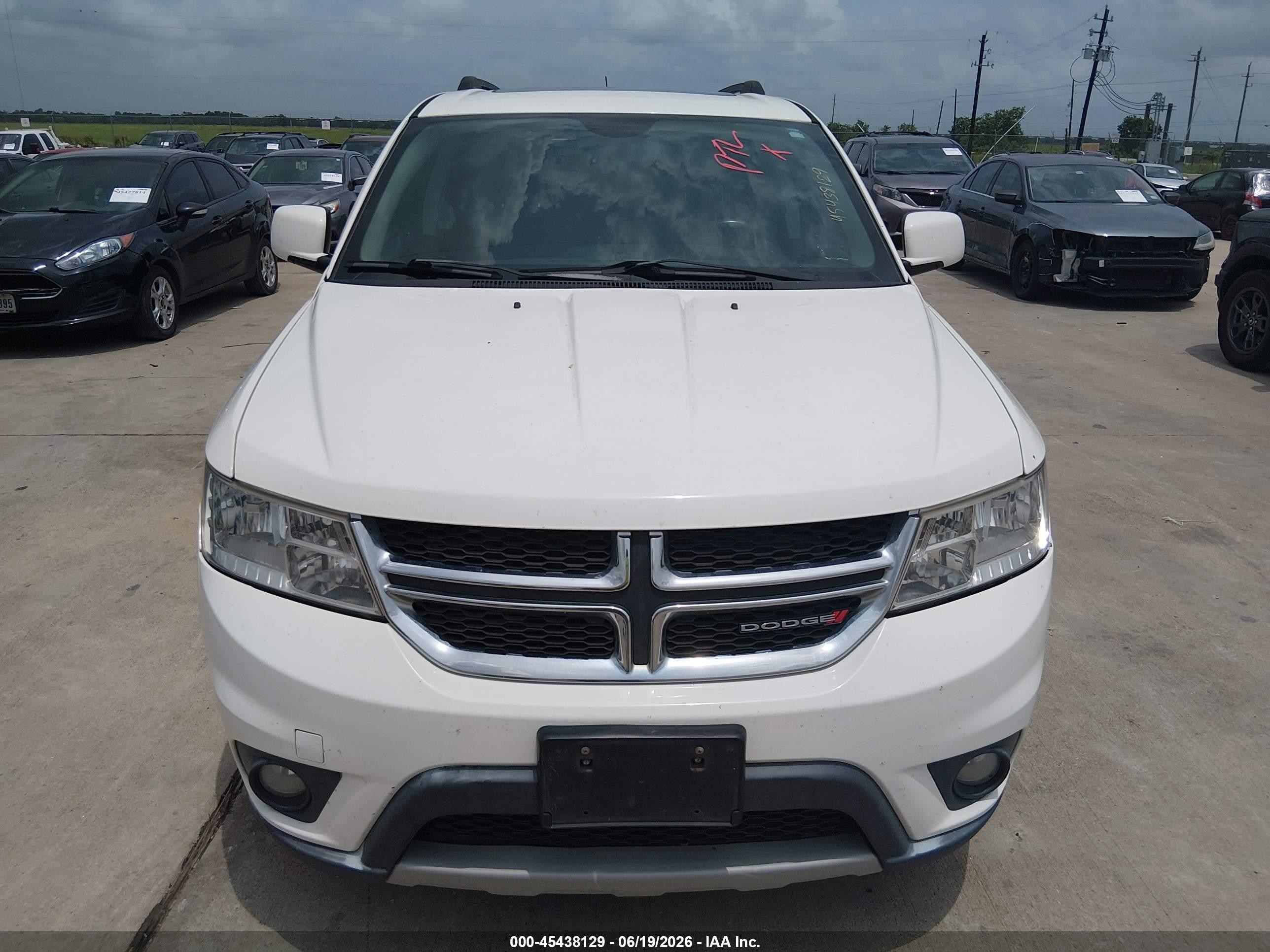 2015 Dodge Journey Sxt White vin: 3C4PDCBG0FT610975