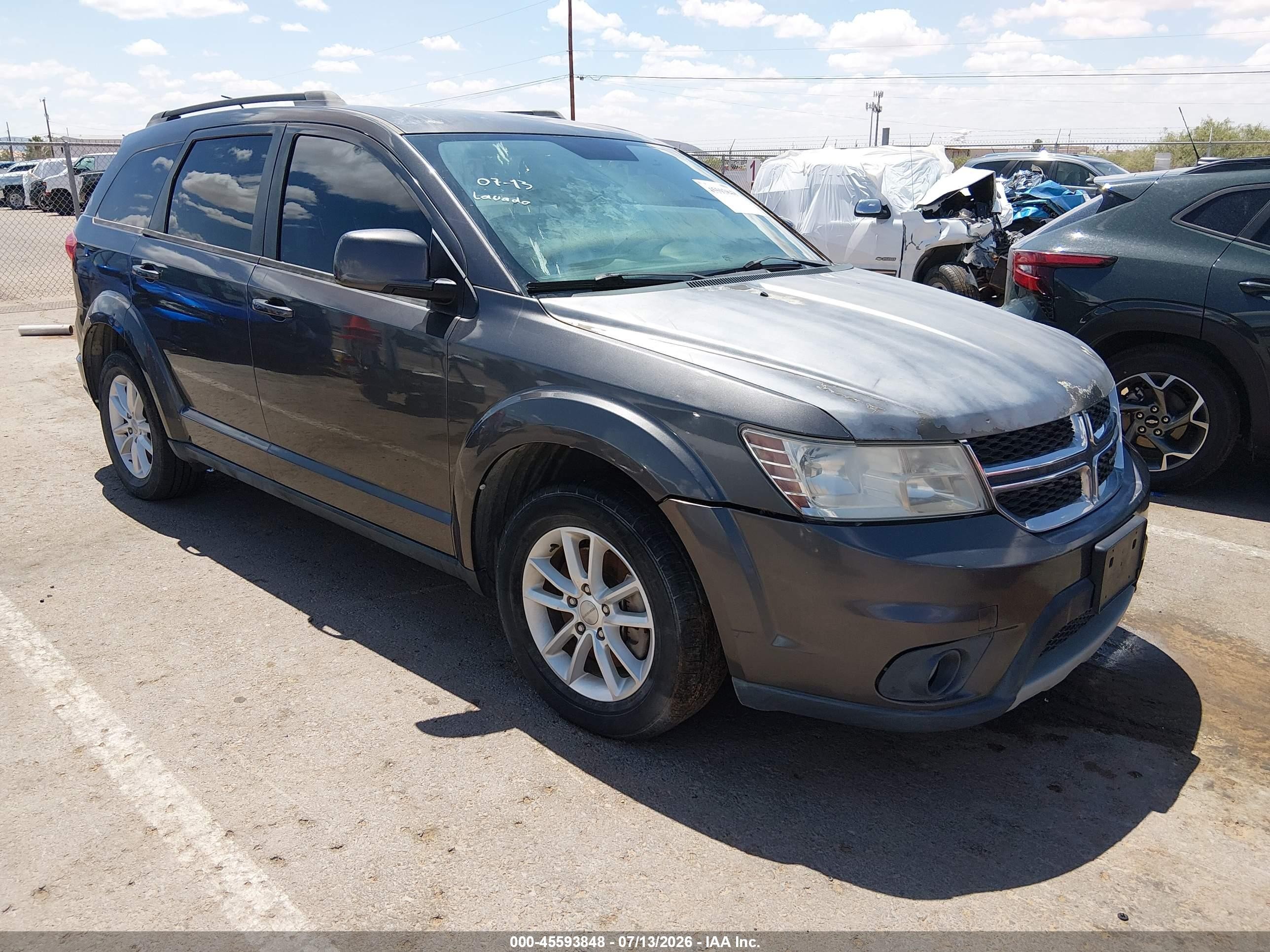 2015 Dodge Journey Sxt Gray vin: 3C4PDCBG0FT696613