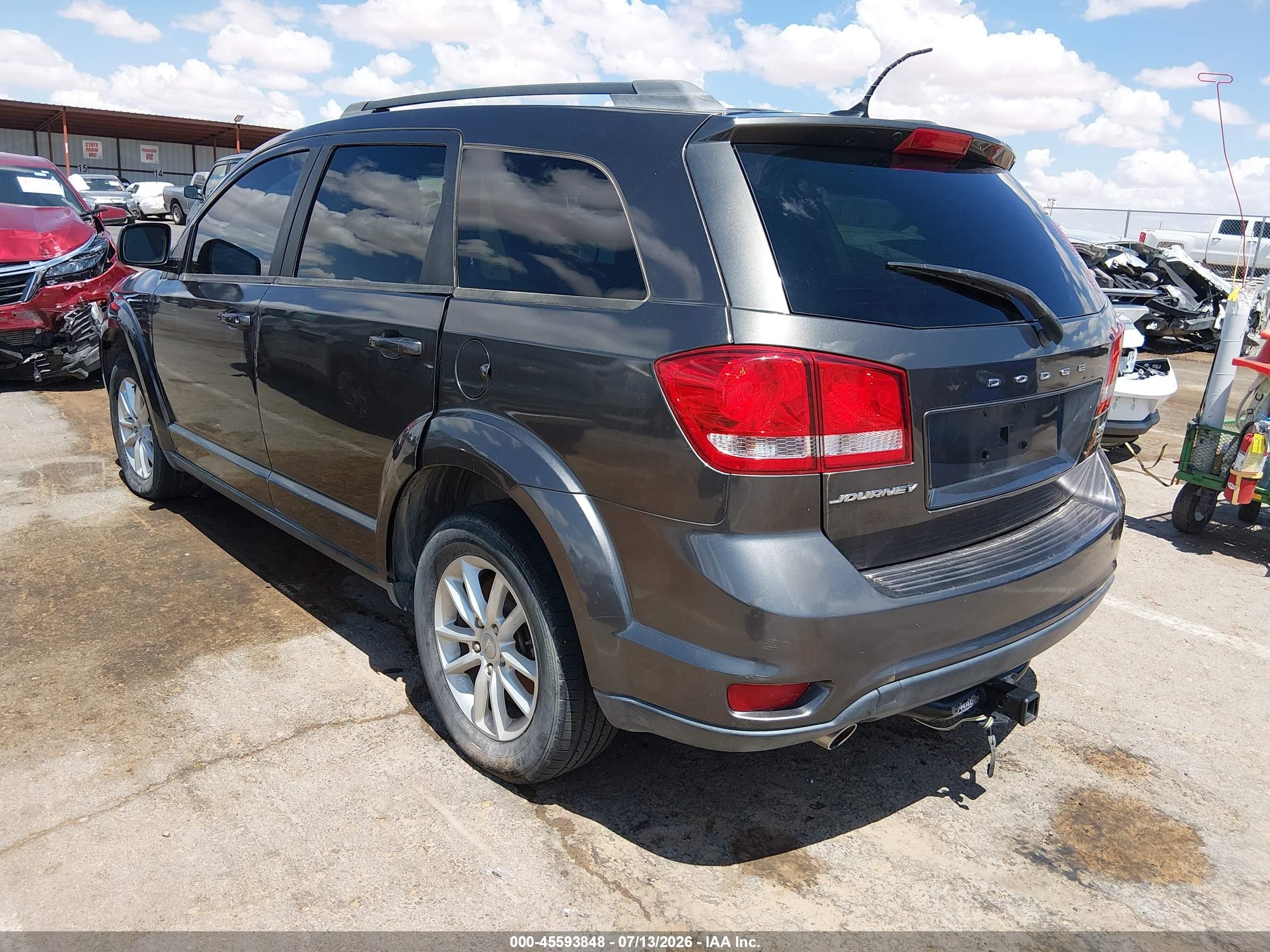 2015 Dodge Journey Sxt Gray vin: 3C4PDCBG0FT696613