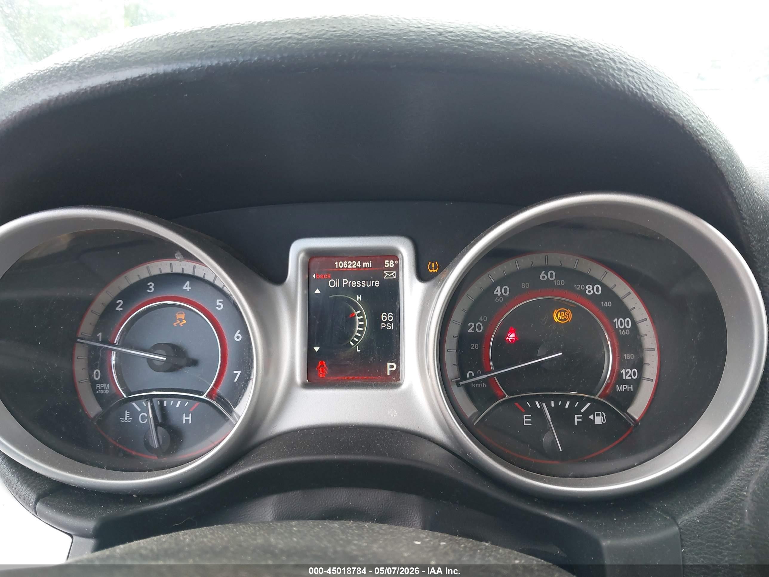 2015 Dodge Journey Sxt White vin: 3C4PDCBG0FT742845