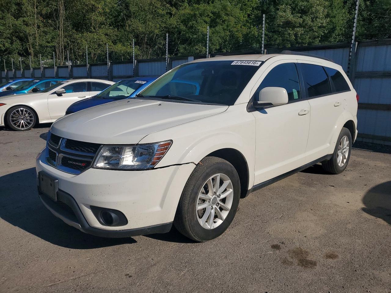 2015 Dodge Journey Sxt White vin: 3C4PDCBG0FT742845