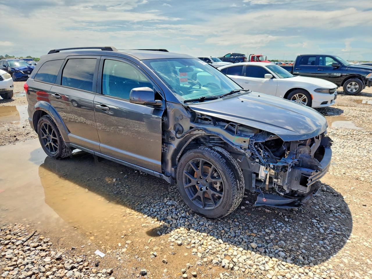 2015 Dodge Journey Sxt Gray vin: 3C4PDCBG0FT754722