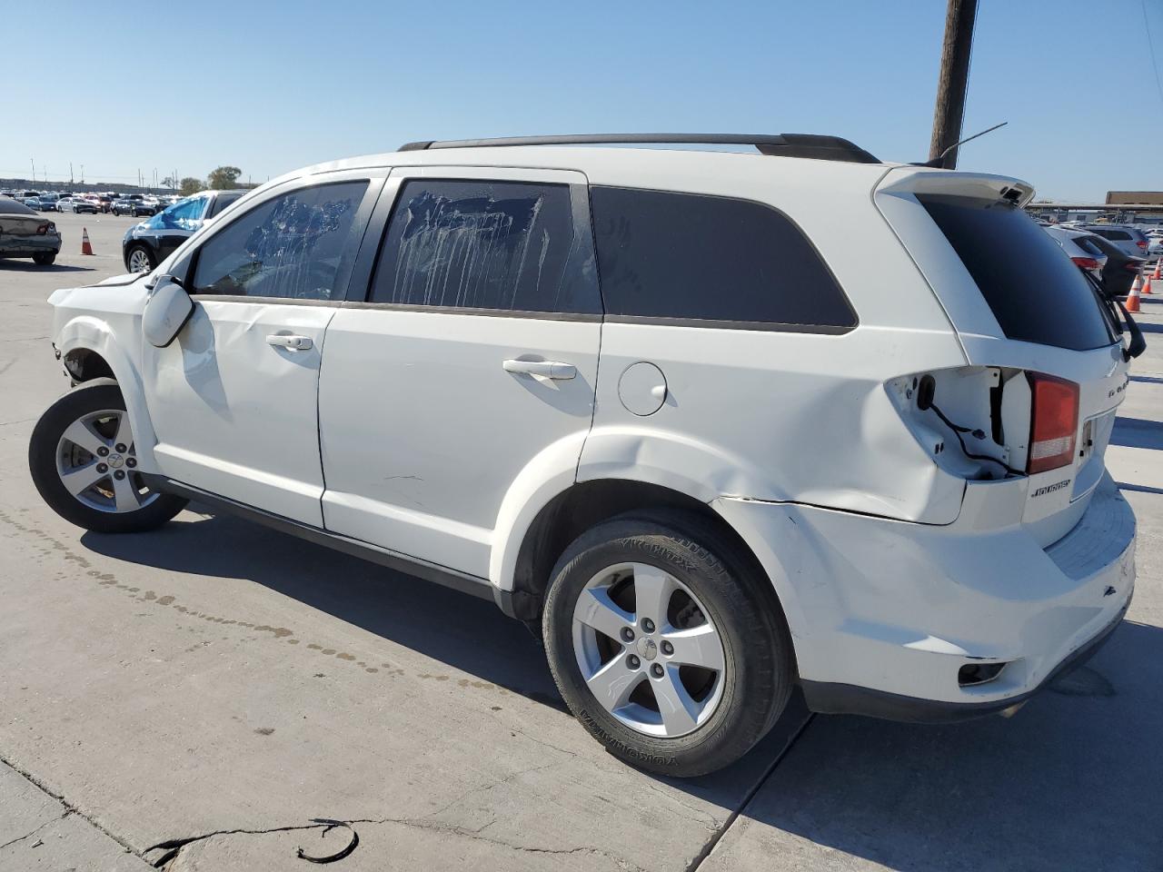 2012 Dodge Journey Sxt White vin: 3C4PDCBG1CT324189