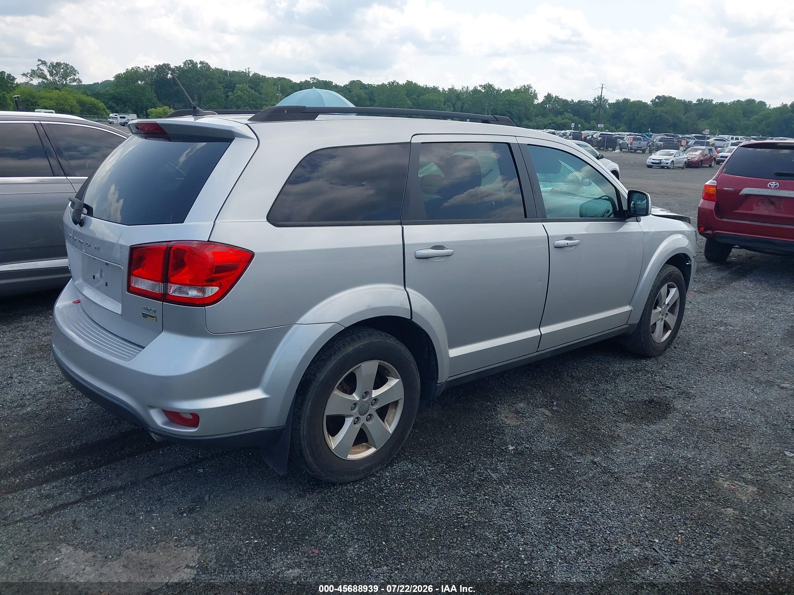 2012 Dodge Journey Sxt Серебряный vin: 3C4PDCBG1CT387423