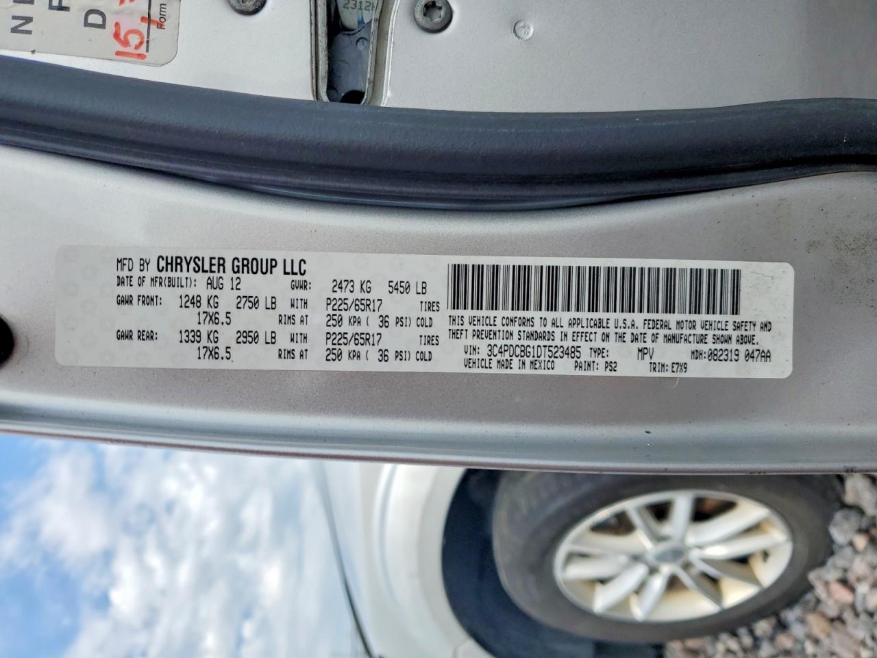 2013 Dodge Journey Sxt Silver vin: 3C4PDCBG1DT523485