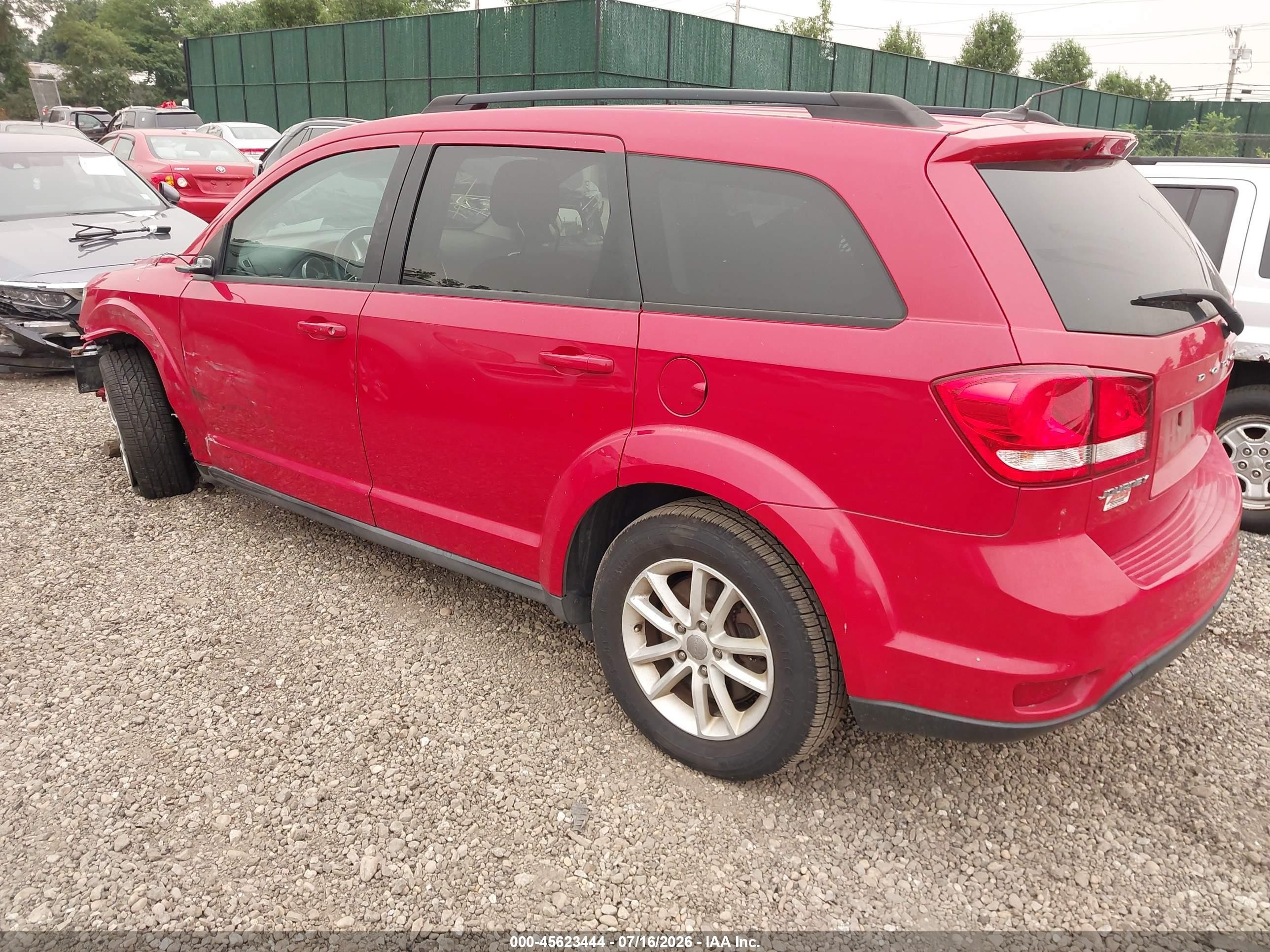 2013 Dodge Journey Sxt Красный vin: 3C4PDCBG1DT618242