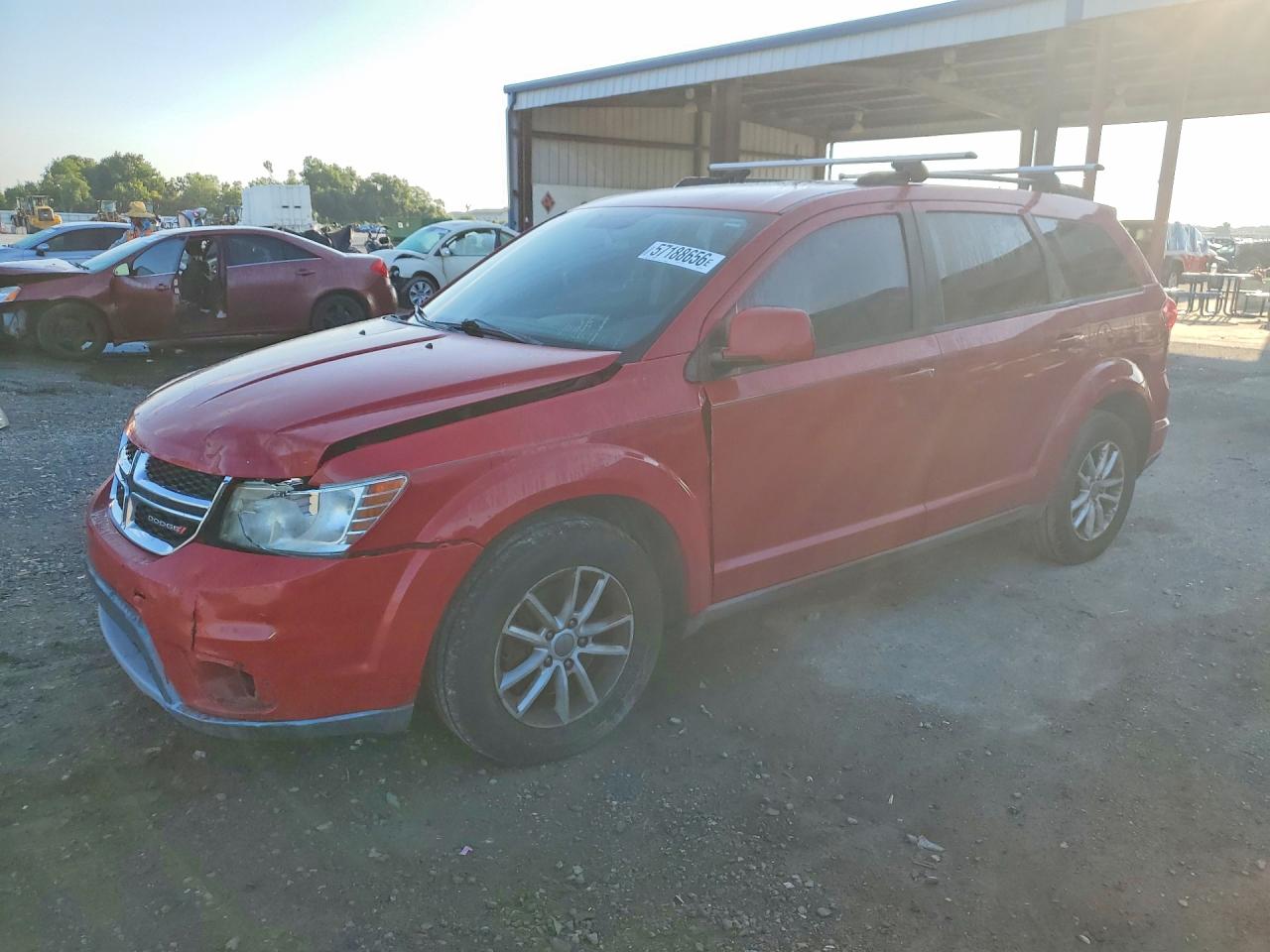 2013 Dodge Journey Sxt Red vin: 3C4PDCBG1DT661267