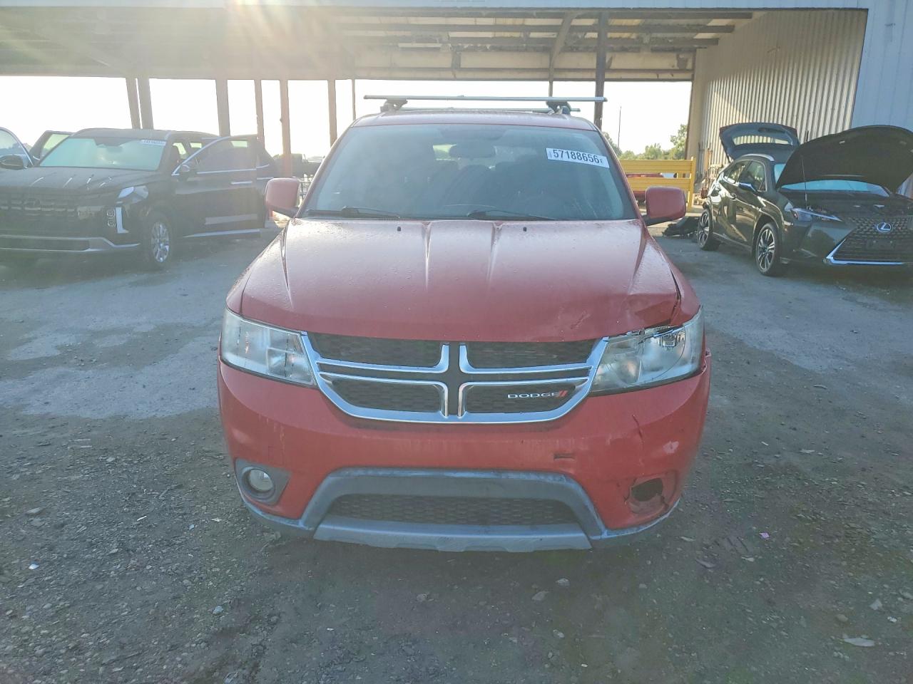 2013 Dodge Journey Sxt Red vin: 3C4PDCBG1DT661267