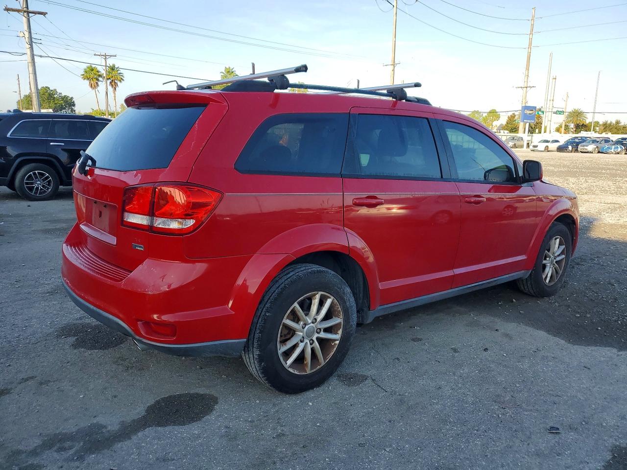 2013 Dodge Journey Sxt Red vin: 3C4PDCBG1DT661267