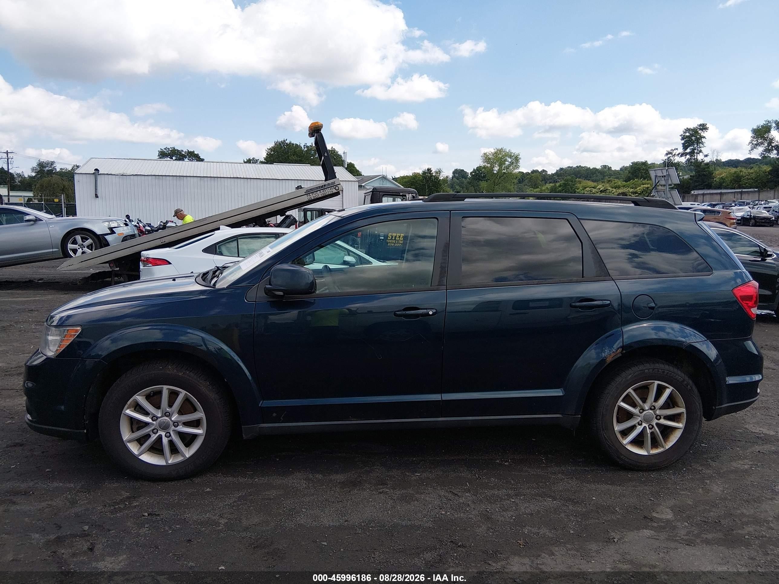 2014 Dodge Journey Sxt Blue vin: 3C4PDCBG1ET118695