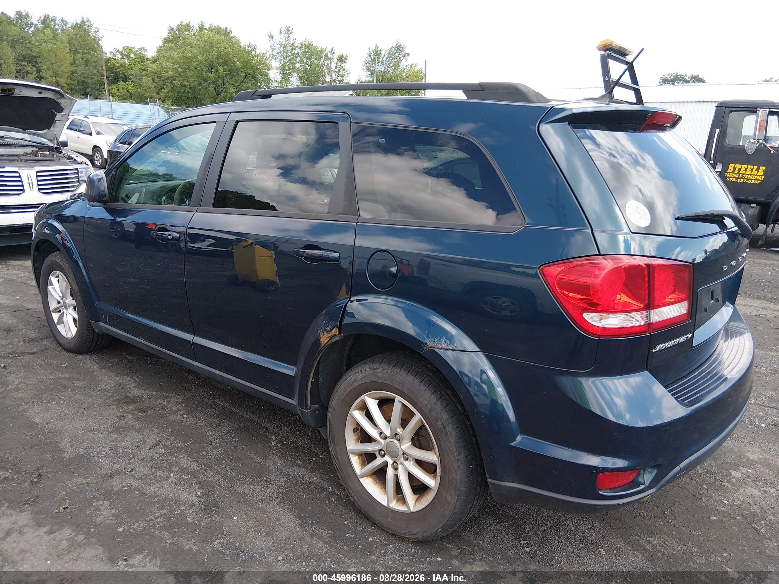 2014 Dodge Journey Sxt Blue vin: 3C4PDCBG1ET118695