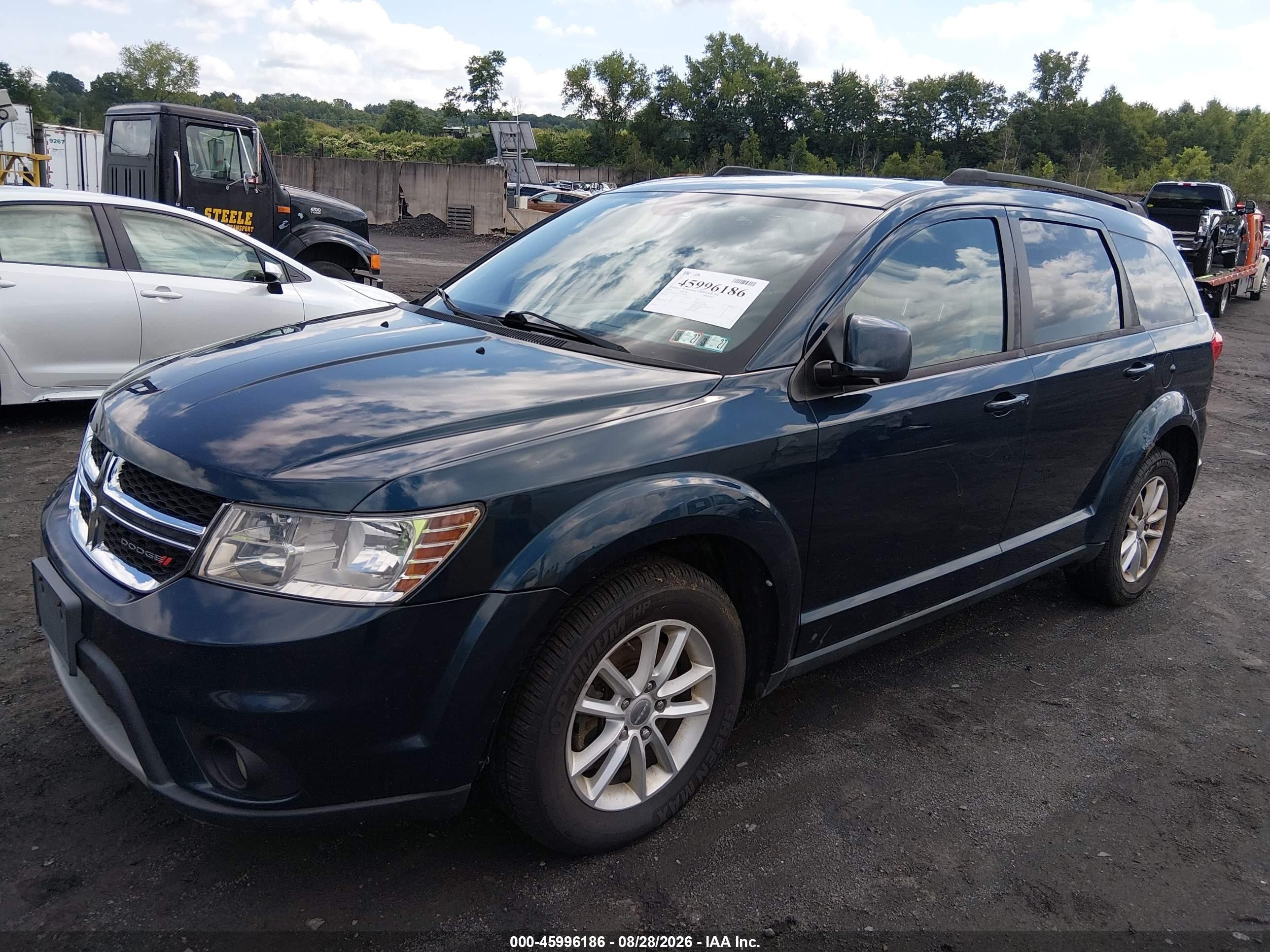 2014 Dodge Journey Sxt Blue vin: 3C4PDCBG1ET118695
