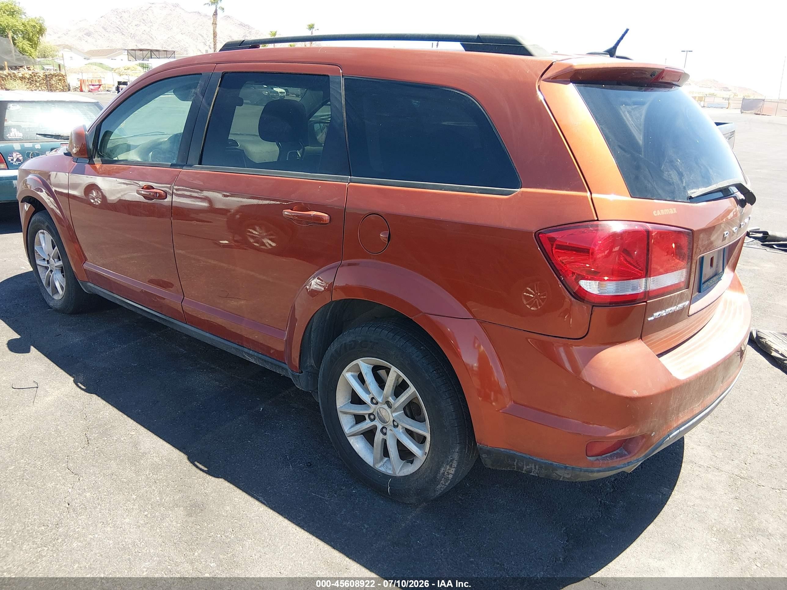 2014 Dodge Journey Sxt Orange vin: 3C4PDCBG1ET126540