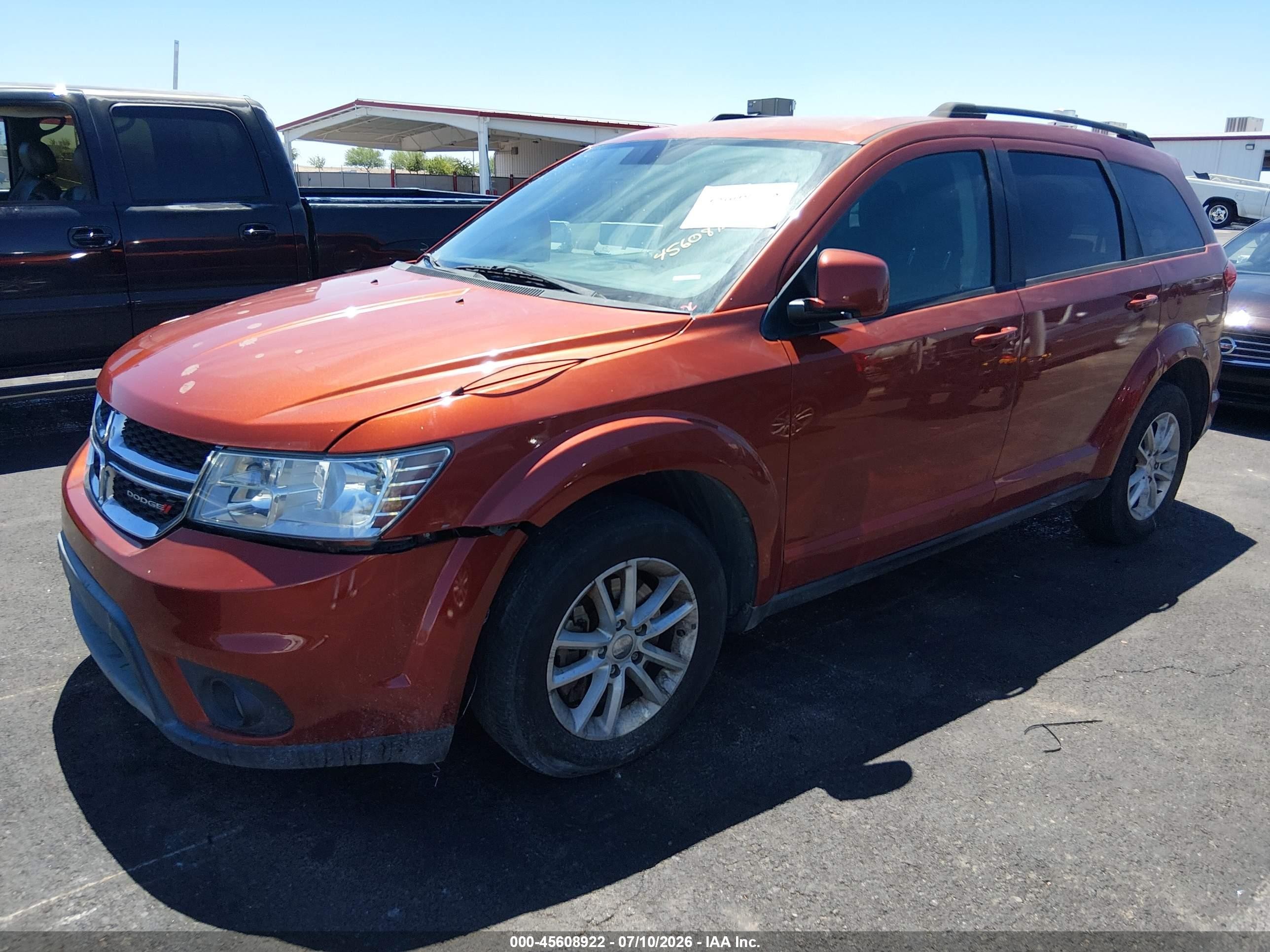 2014 Dodge Journey Sxt Orange vin: 3C4PDCBG1ET126540