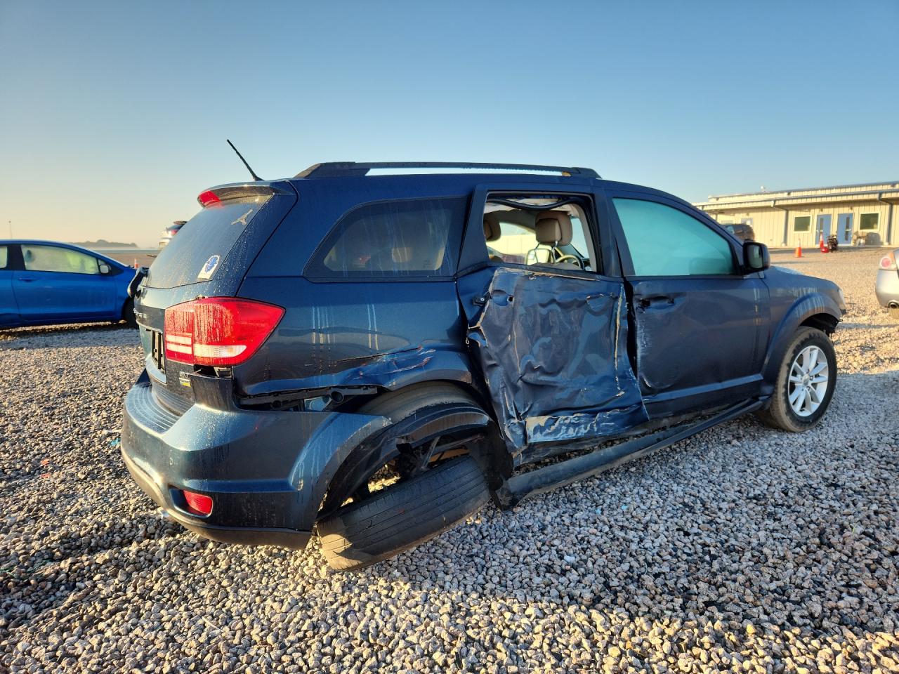 2014 Dodge Journey Sxt Blue vin: 3C4PDCBG1ET270489