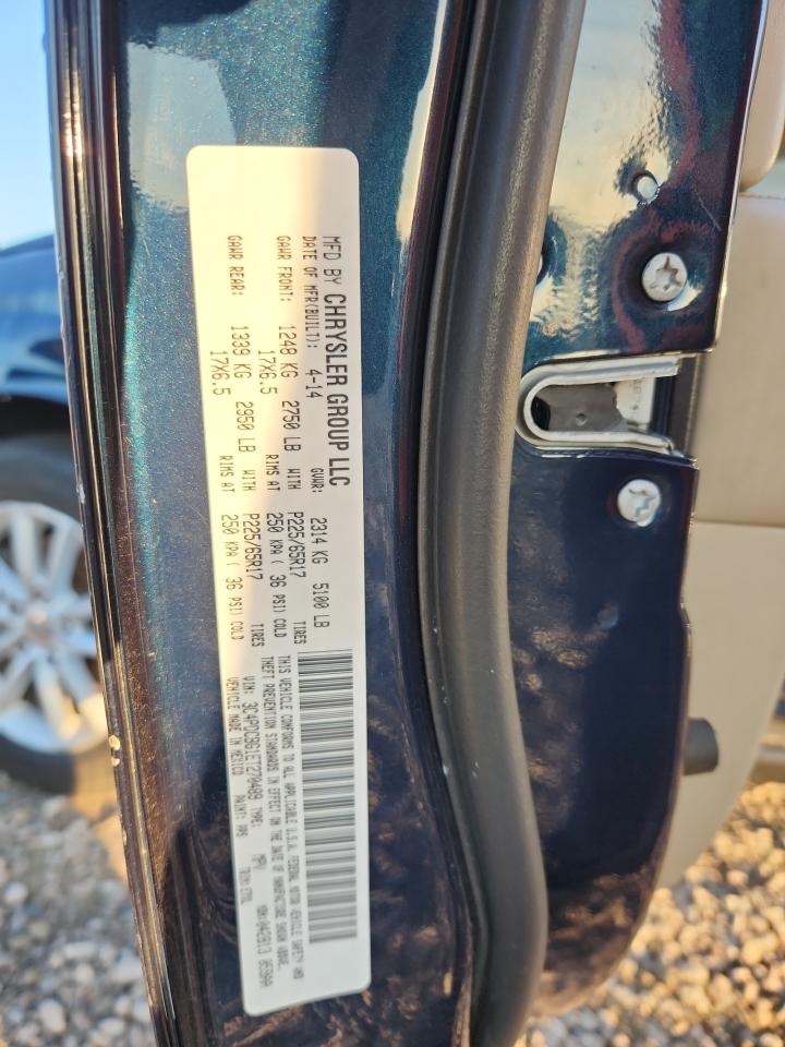 2014 Dodge Journey Sxt Blue vin: 3C4PDCBG1ET270489