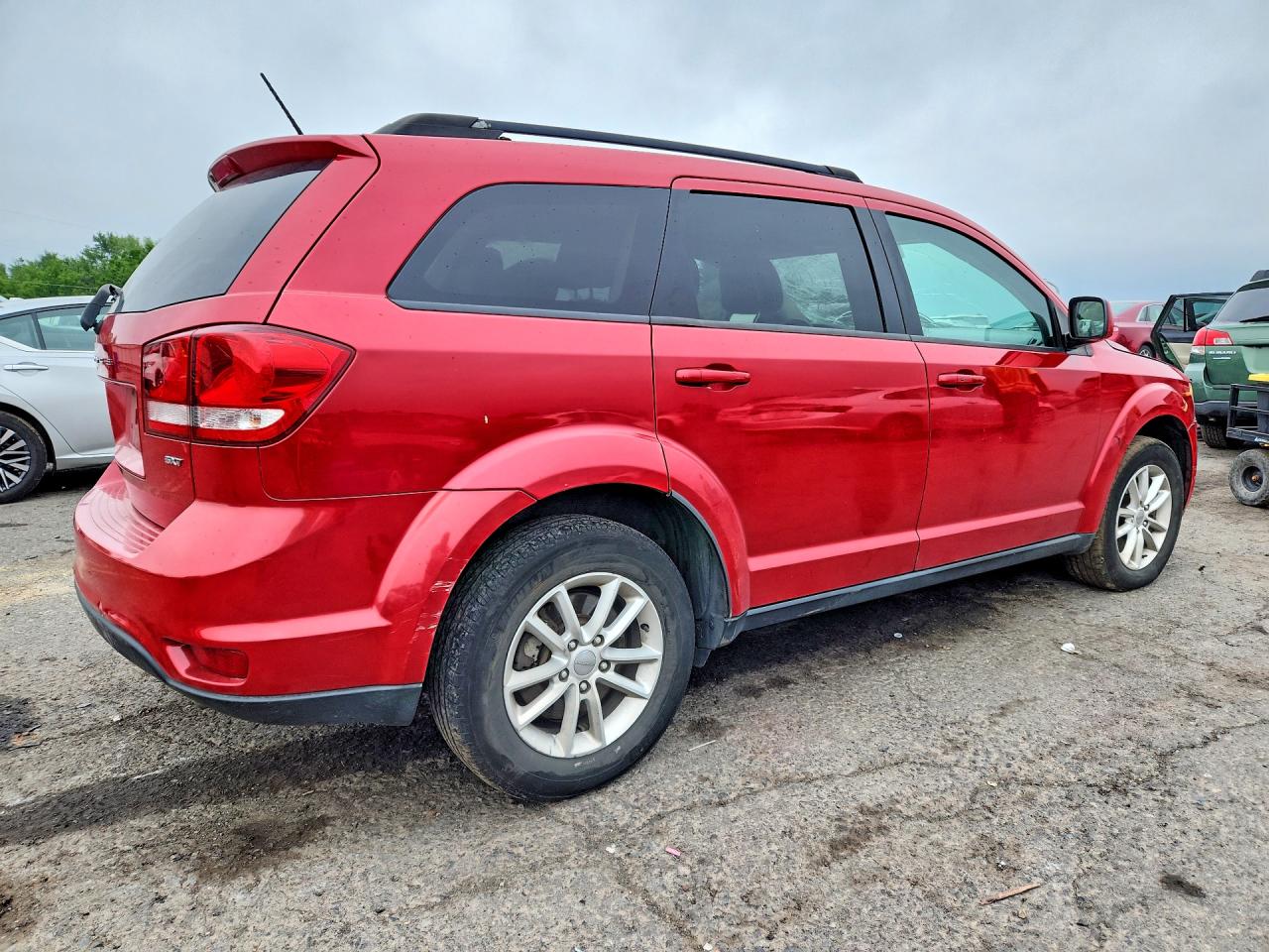 2015 Dodge Journey Sxt Красный vin: 3C4PDCBG1FT578408
