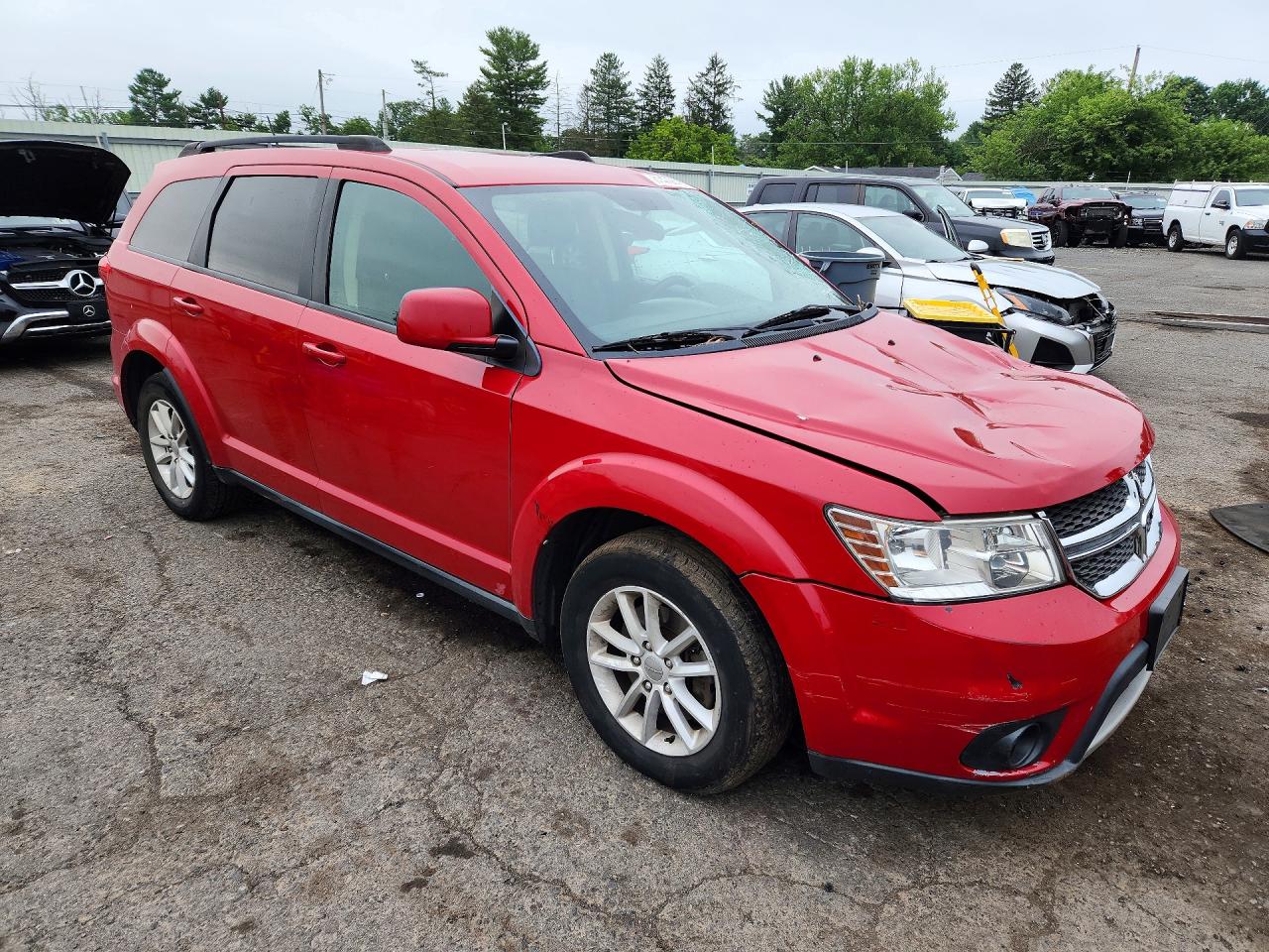 2015 Dodge Journey Sxt Красный vin: 3C4PDCBG1FT578408