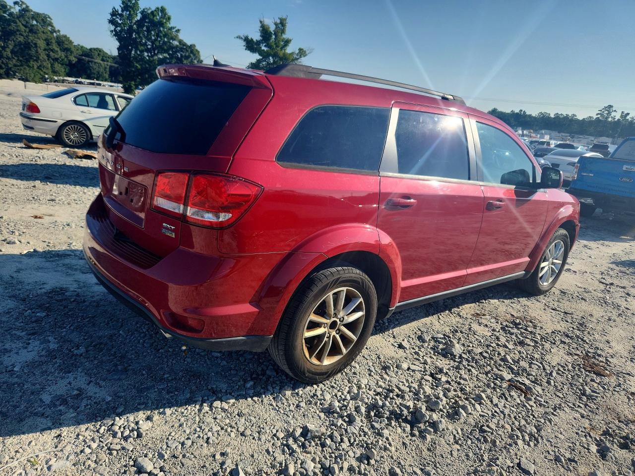 2015 Dodge Journey Sxt Red vin: 3C4PDCBG1FT580045