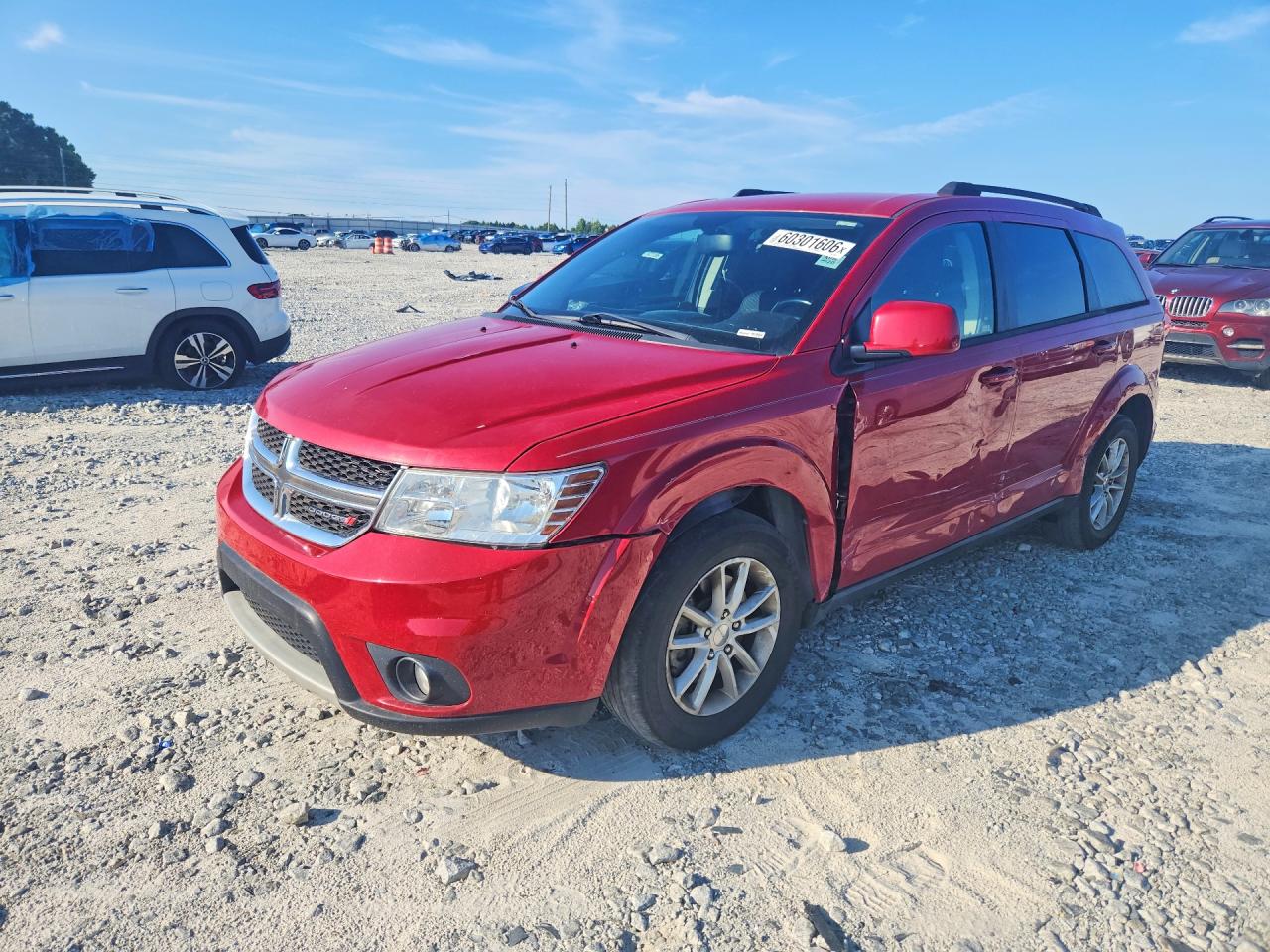 2015 Dodge Journey Sxt Red vin: 3C4PDCBG1FT580045