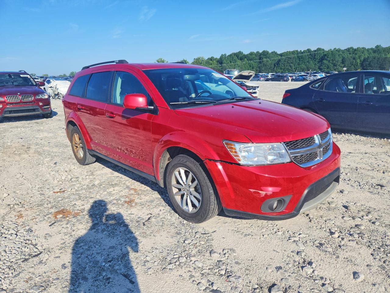 2015 Dodge Journey Sxt Red vin: 3C4PDCBG1FT580045