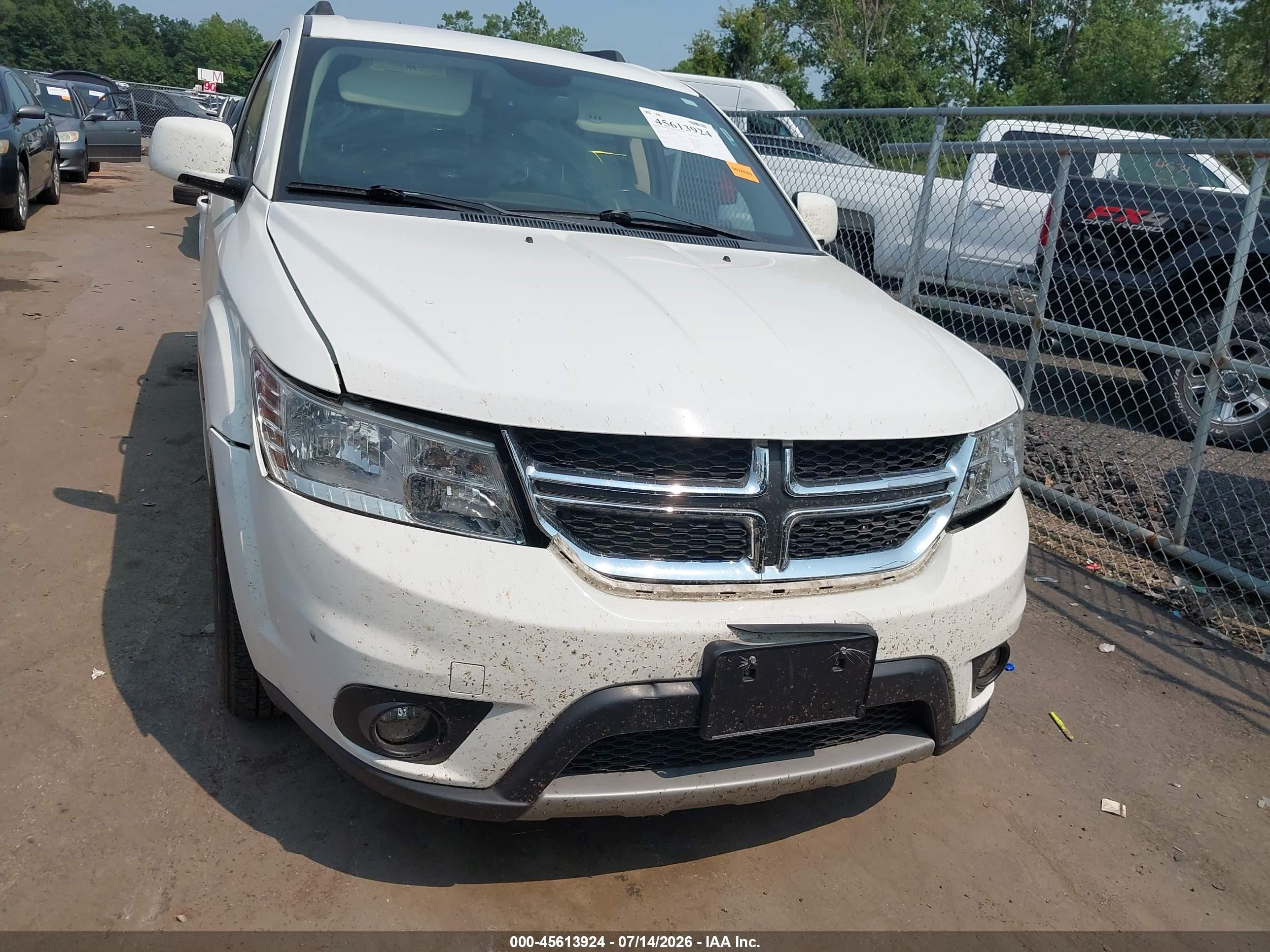 2015 Dodge Journey Sxt White vin: 3C4PDCBG1FT699956