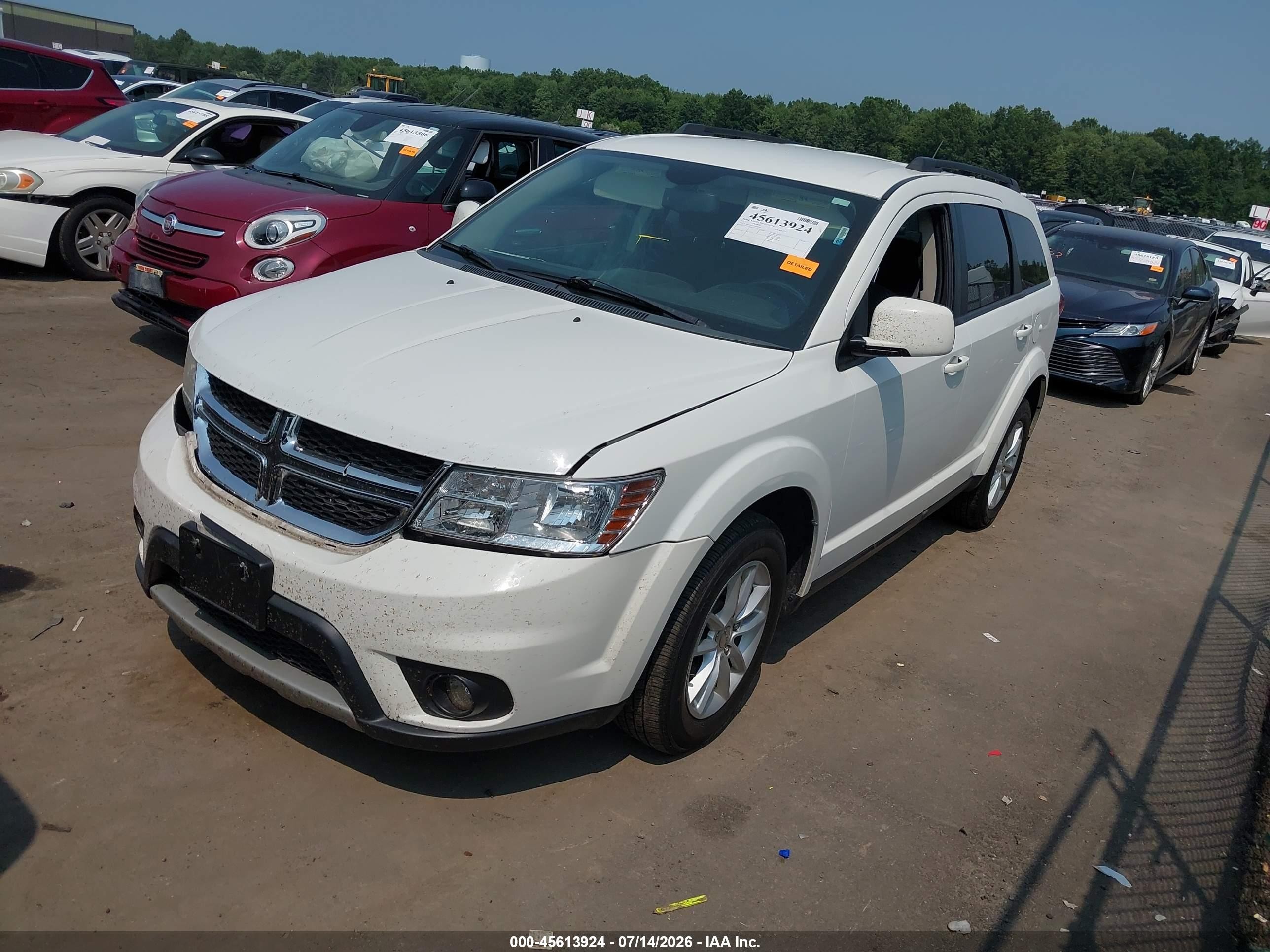2015 Dodge Journey Sxt White vin: 3C4PDCBG1FT699956